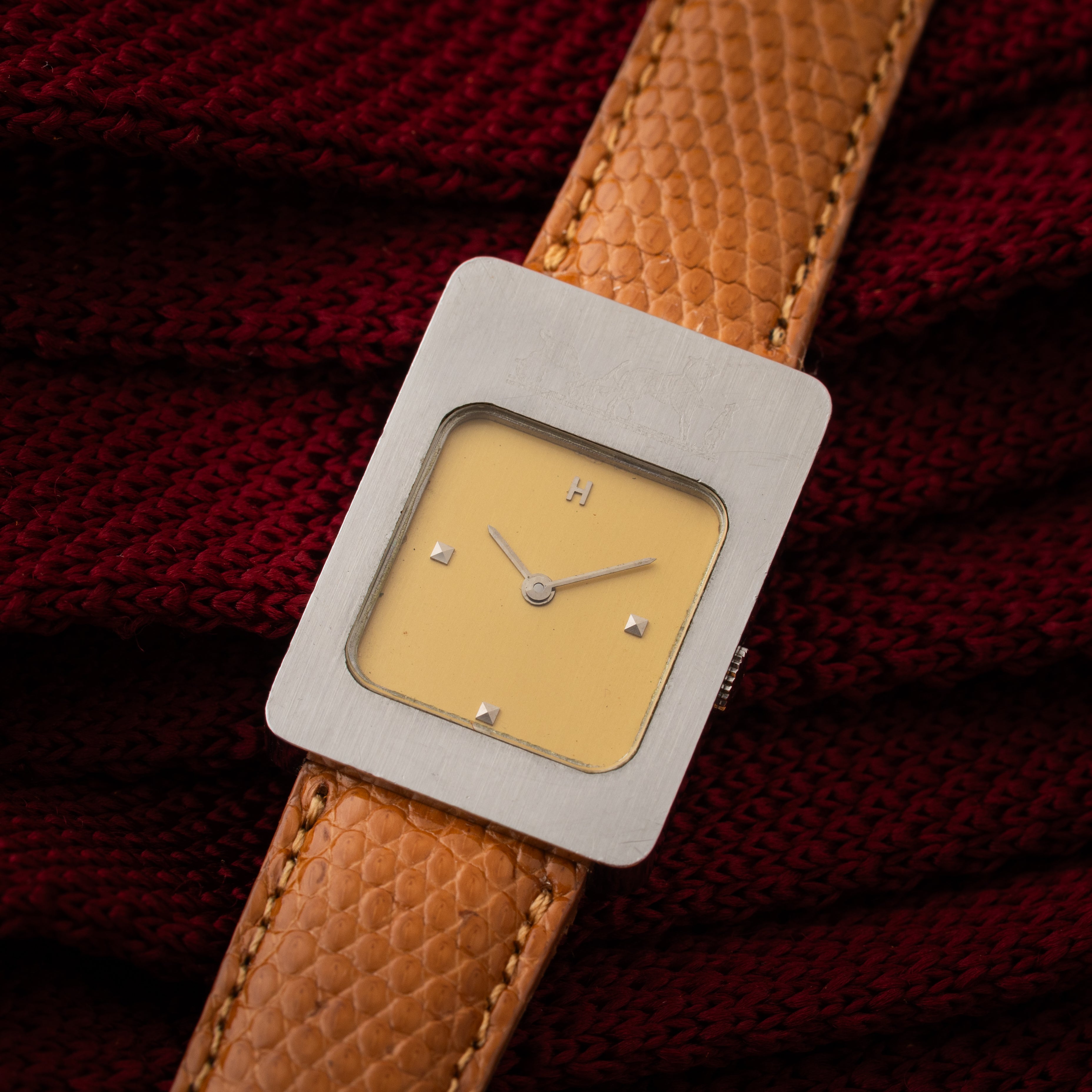 エルメス カレーシュ レクタンギュラー 1980年代 箱付き