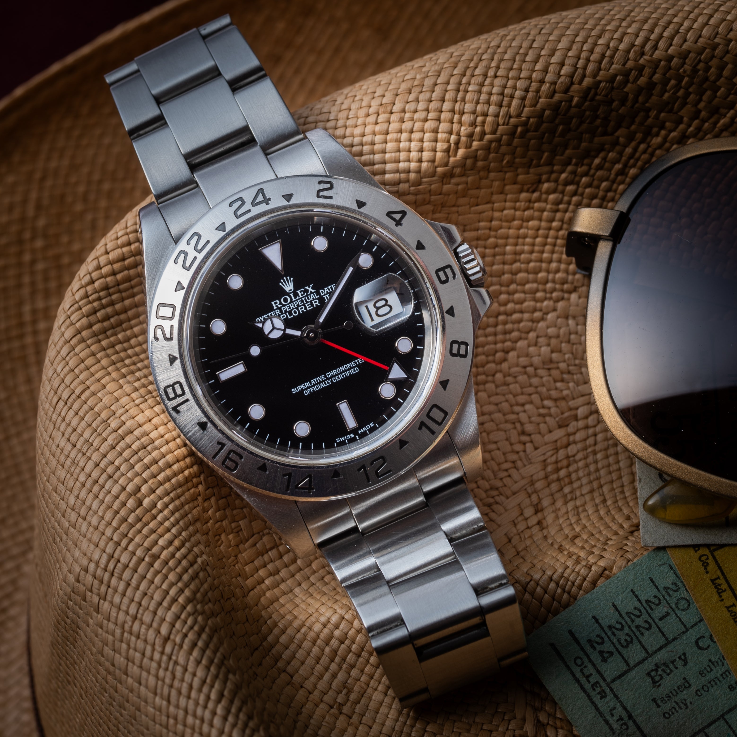 ロレックス エクスプローラーⅡ 1998年製 ブラックダイヤル Ref.16570 箱ギャラ付き