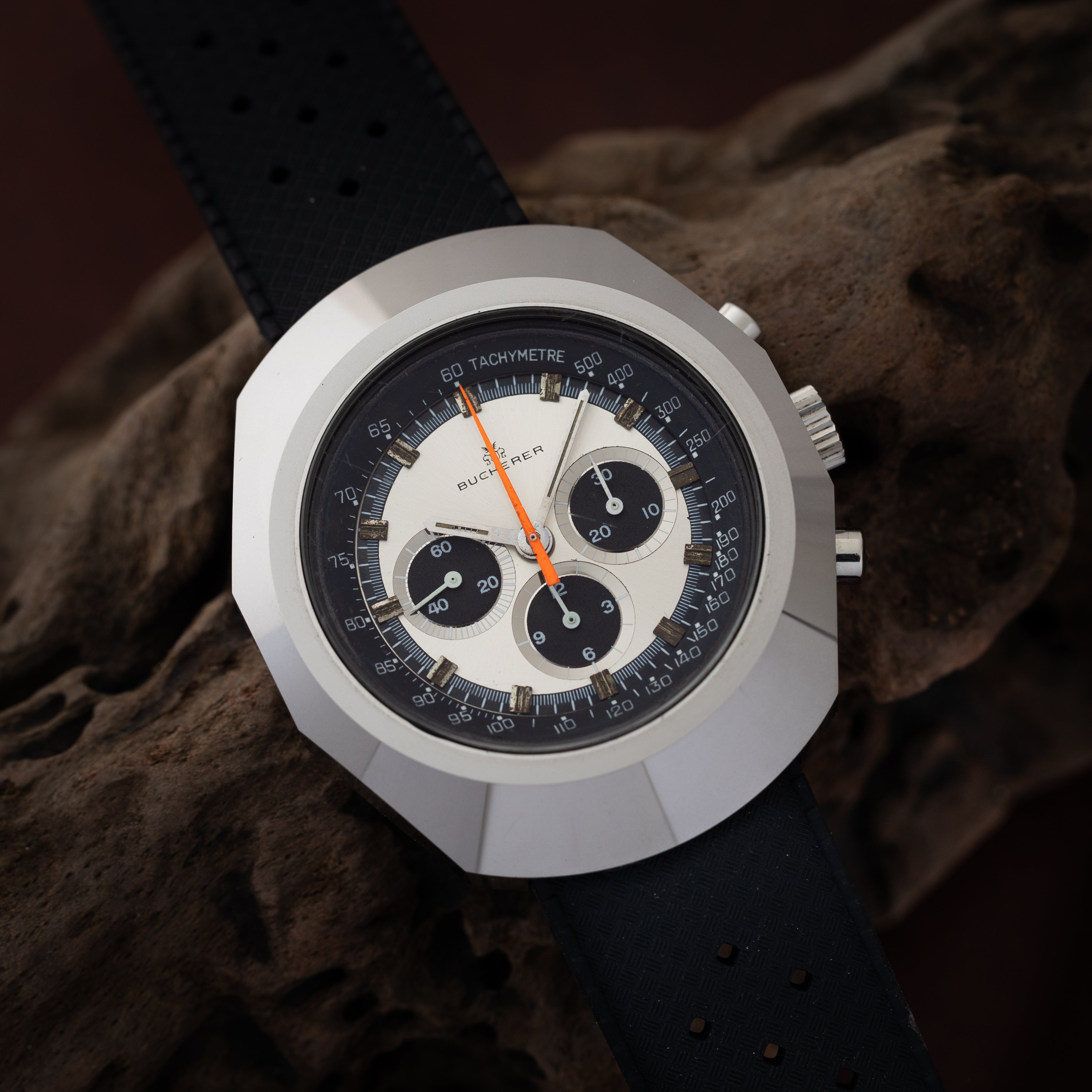 ブッフェラー クロノグラフ 超硬ケース 1970年代製 レマニア1873