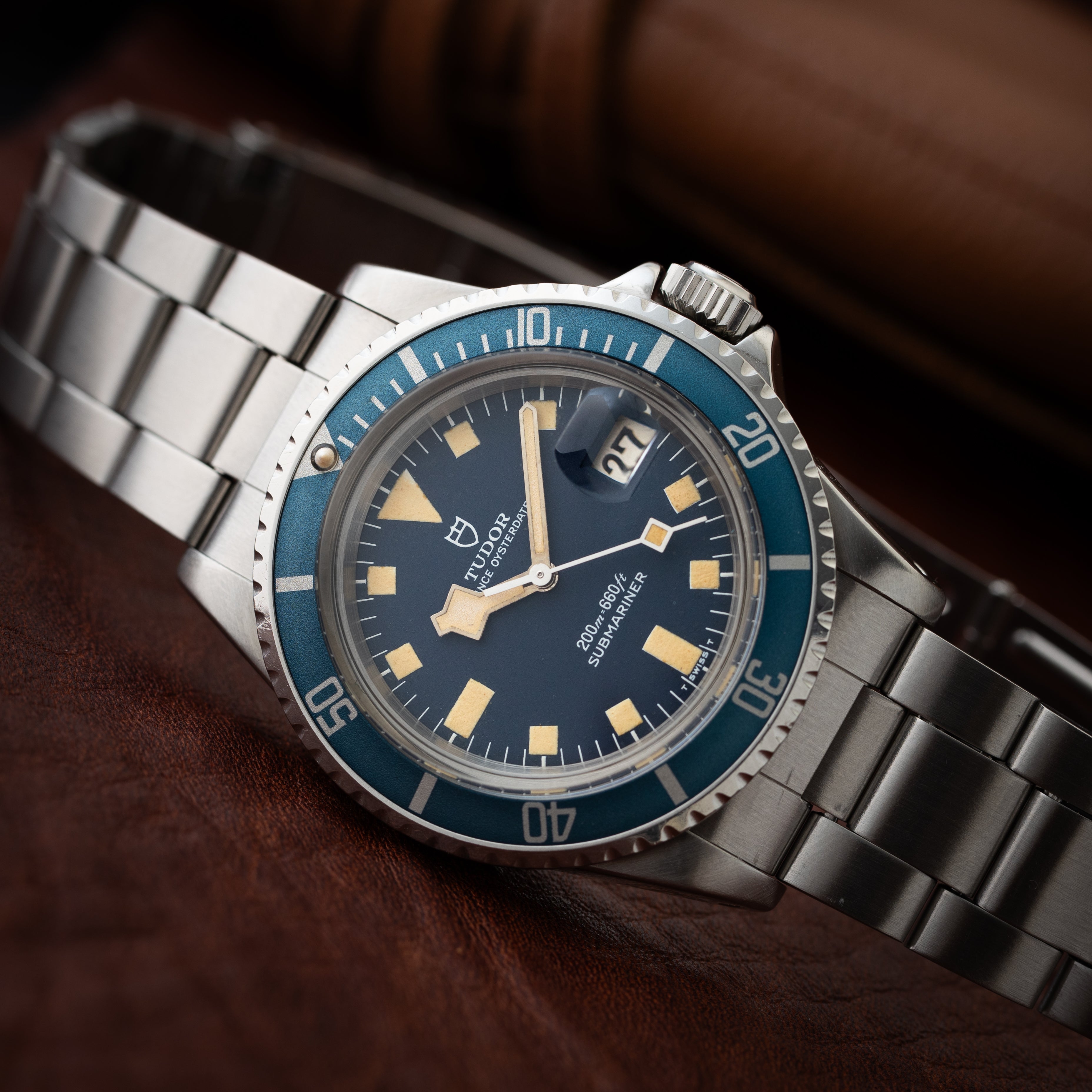 チューダー サブマリーナー 1977年製 スノーフレーク ブルー イカサブ