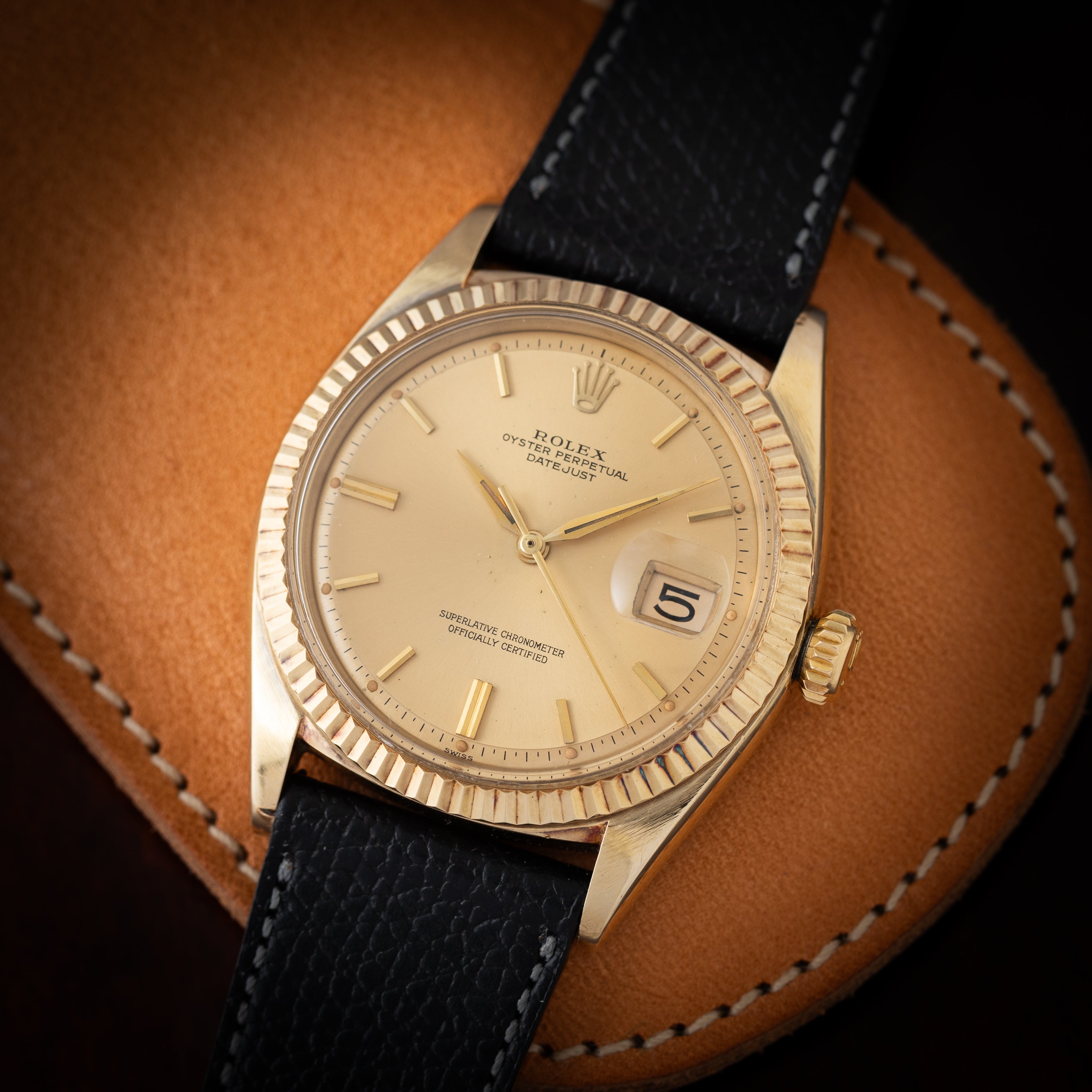 ロレックス デイトジャスト 14金無垢 Ref.1601 1962年製 アルファハンド