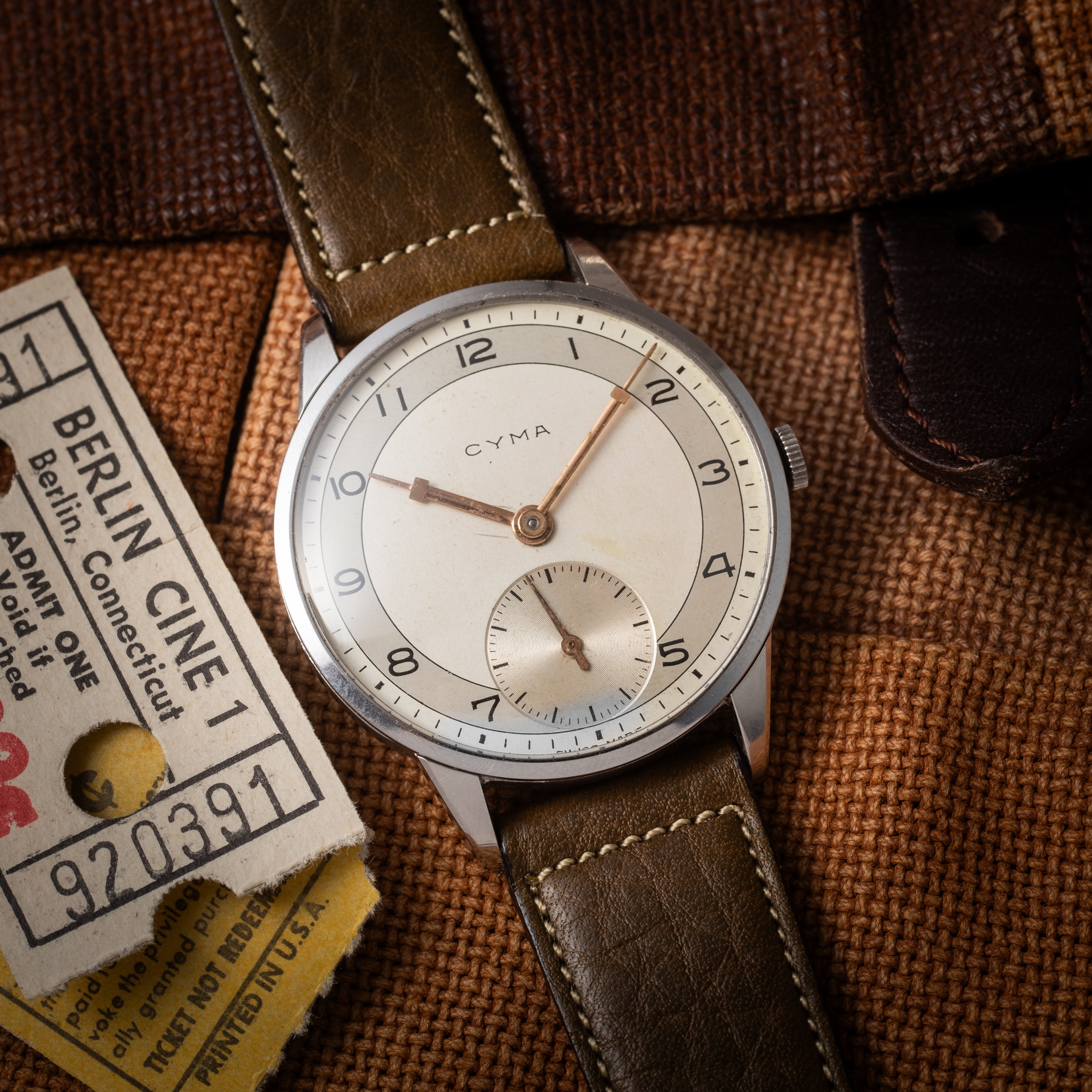 シーマ ラウンドモデル 1940年代製 手巻き オリジナルツートンダイヤル 美品