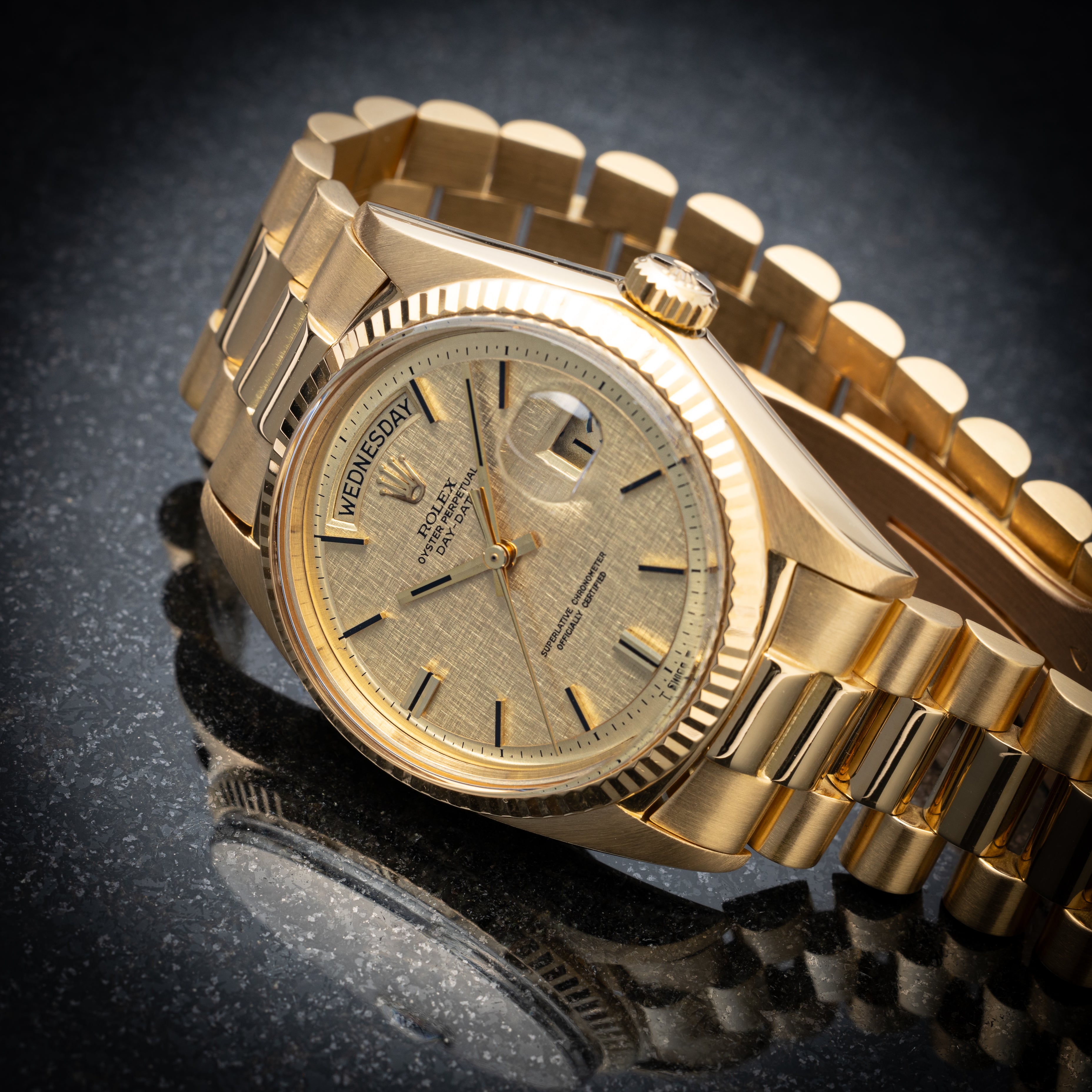 ロレックス デイデイト Ref.1803 18KYG 1973年製 純正18KYG ブレス