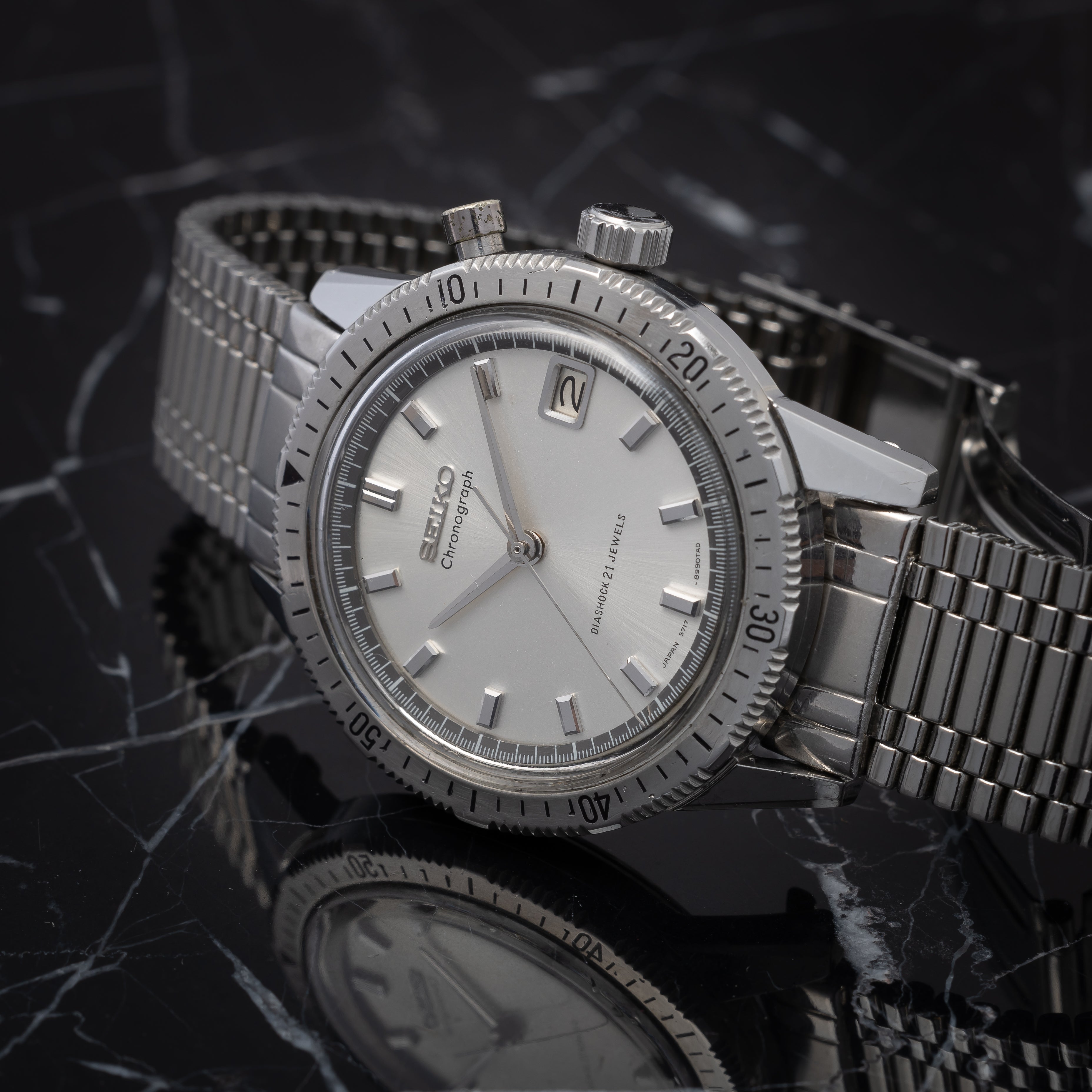 セイコー ワンプッシュクロノグラフ 1964年製 手巻き ASIAN GAMES