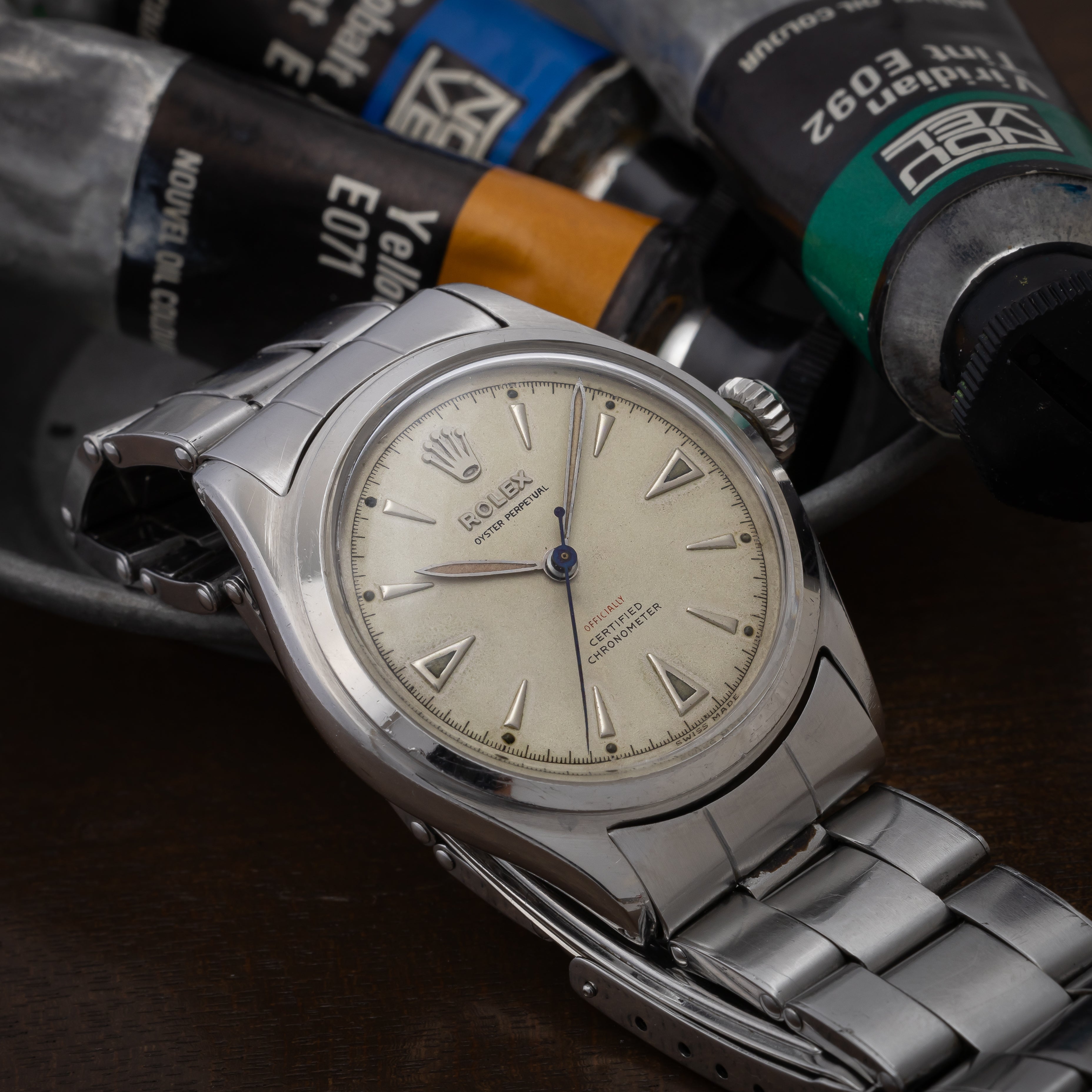 ロレックス セミバブルバック スーパーオイスターケース 1952年製 Ref.6106