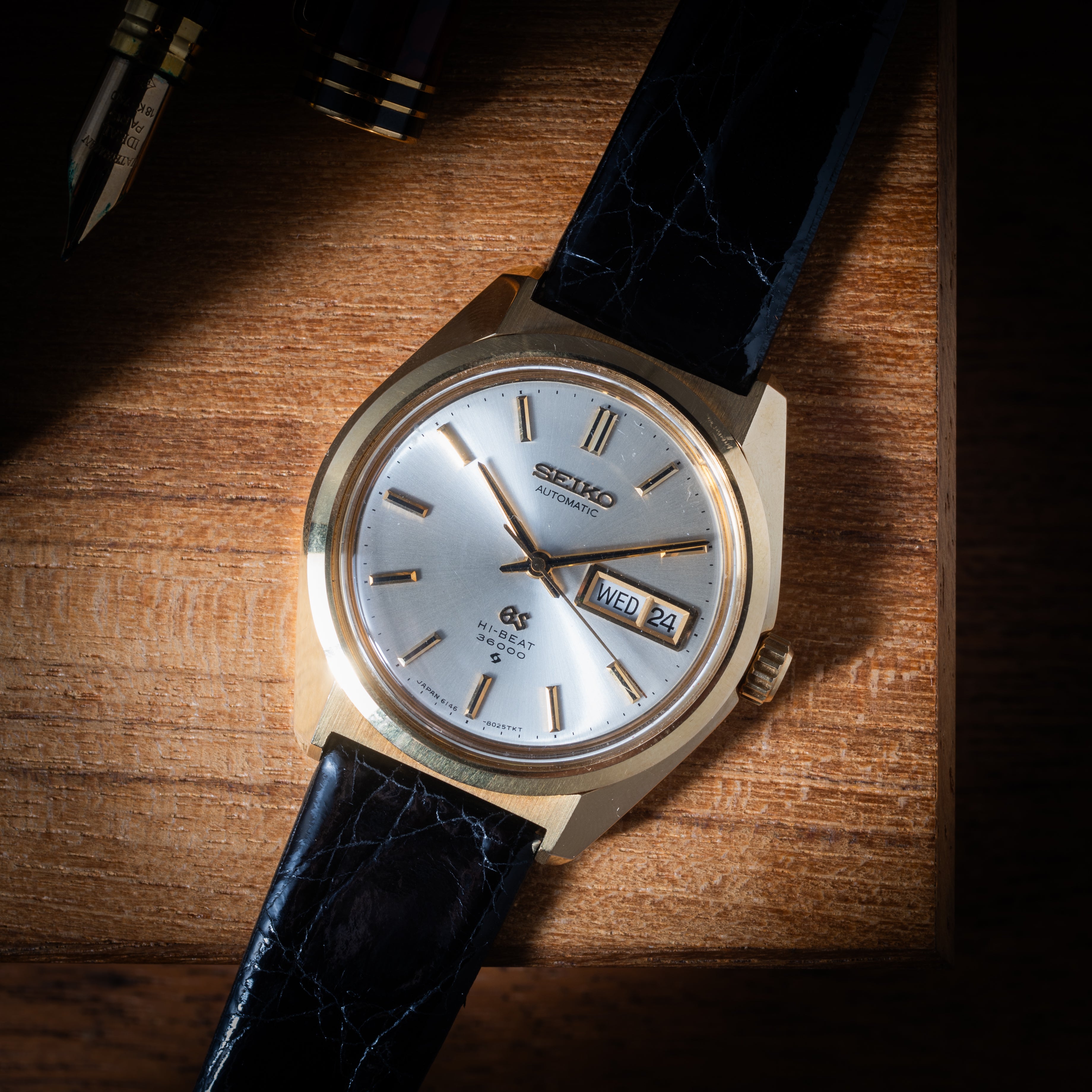 グランドセイコー 18金無垢 1970年製/昭和45年製 GS基準合格証明証 箱付き Ref.6146-8000