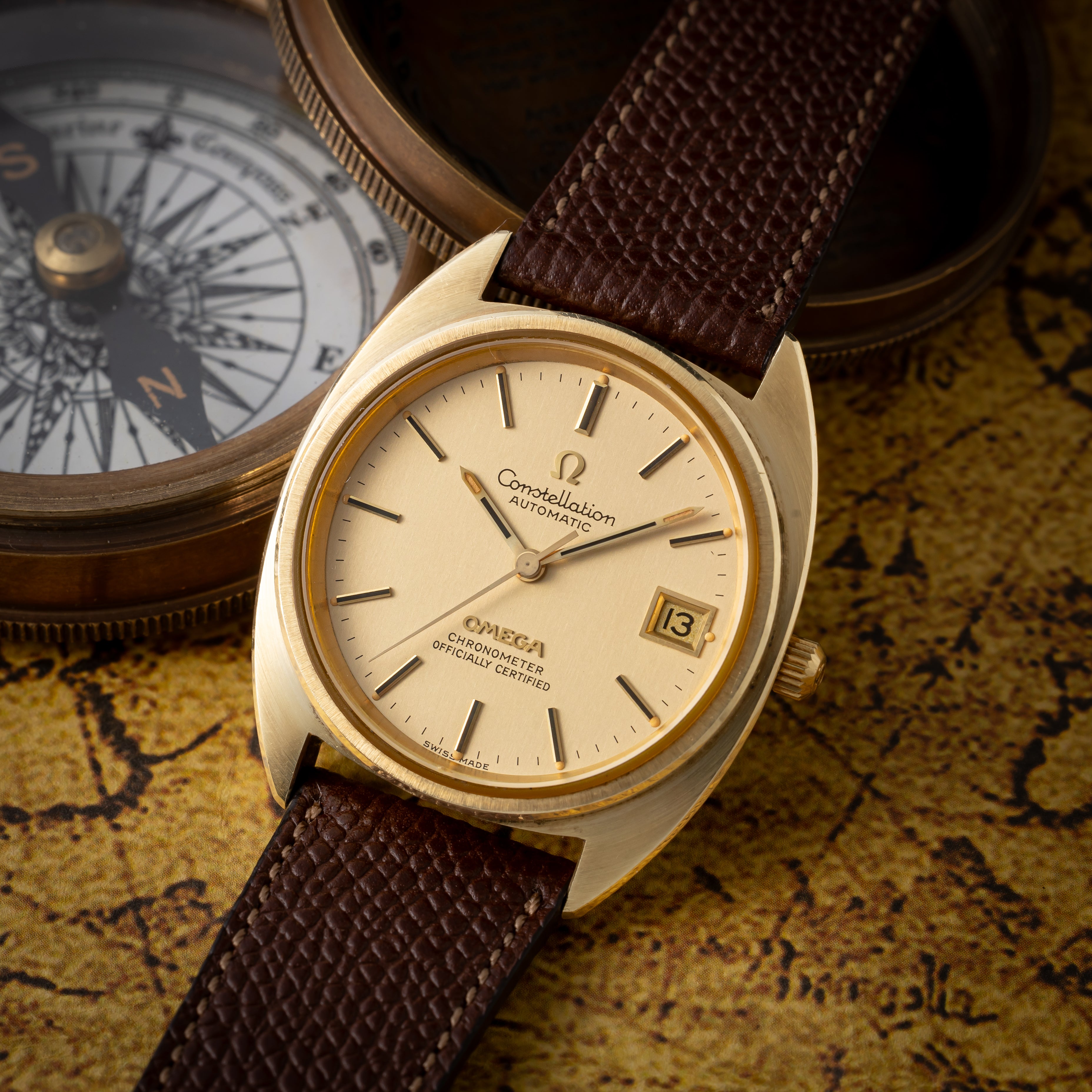 オメガ コンステレーション 1972年製 ジェンタ 金張り Ref.CD168.0056