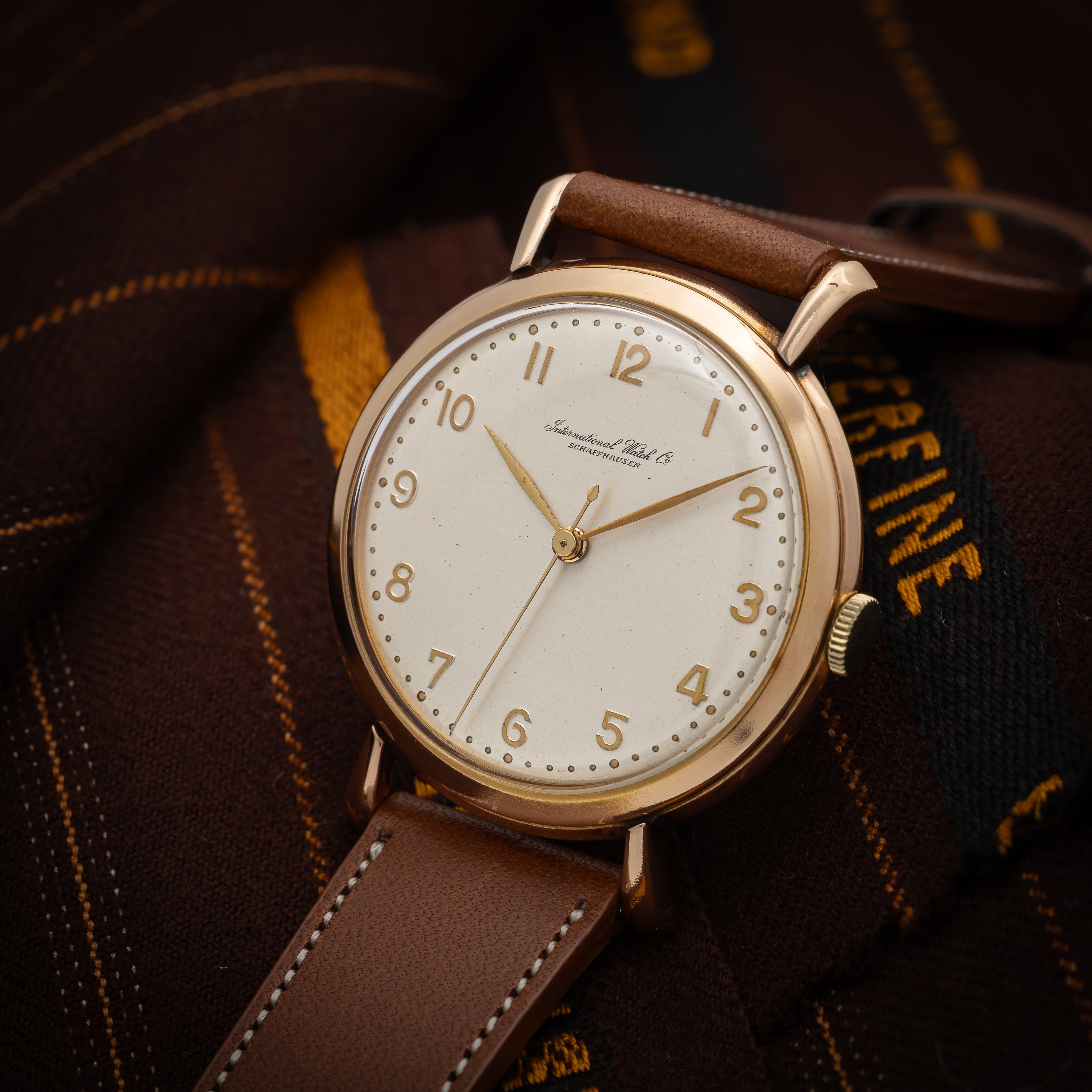 IWC18金無垢 Cal.89 全アラビアダイヤル 1950年製