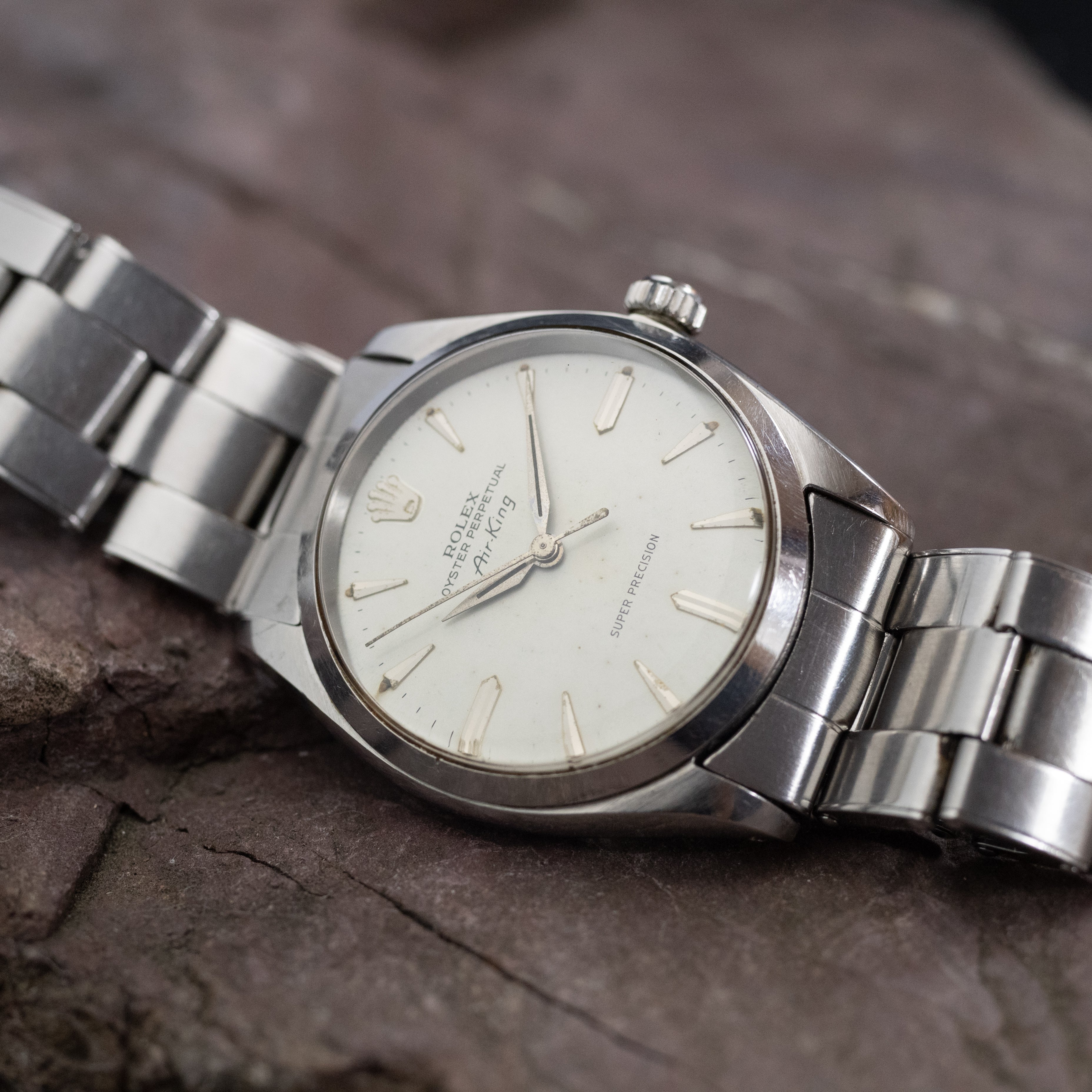 ロレックスエアキング アイボリーダイヤル 剣針 1962年製