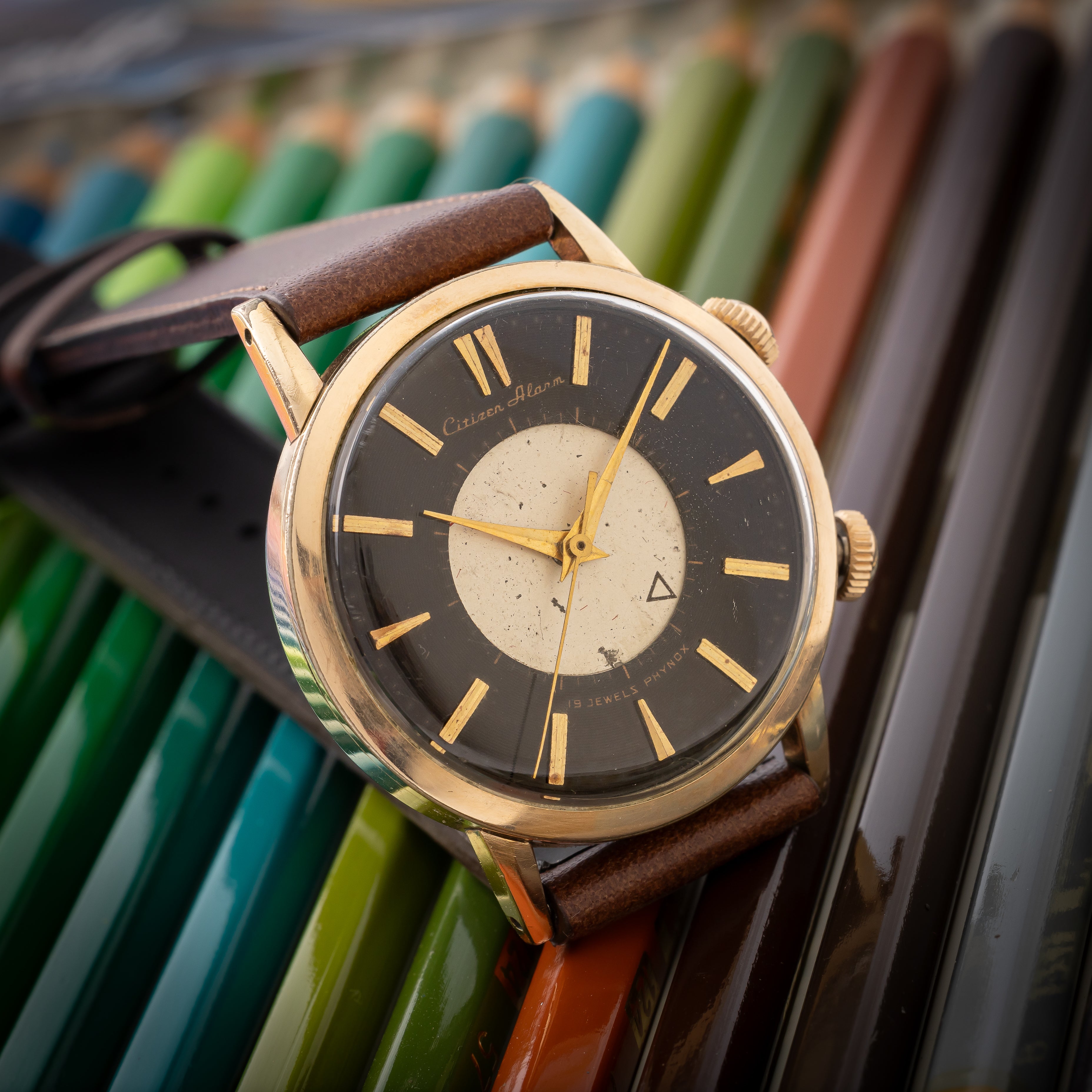 シチズン アラーム 手巻き 1950年代 ジャガールクルトフェイス