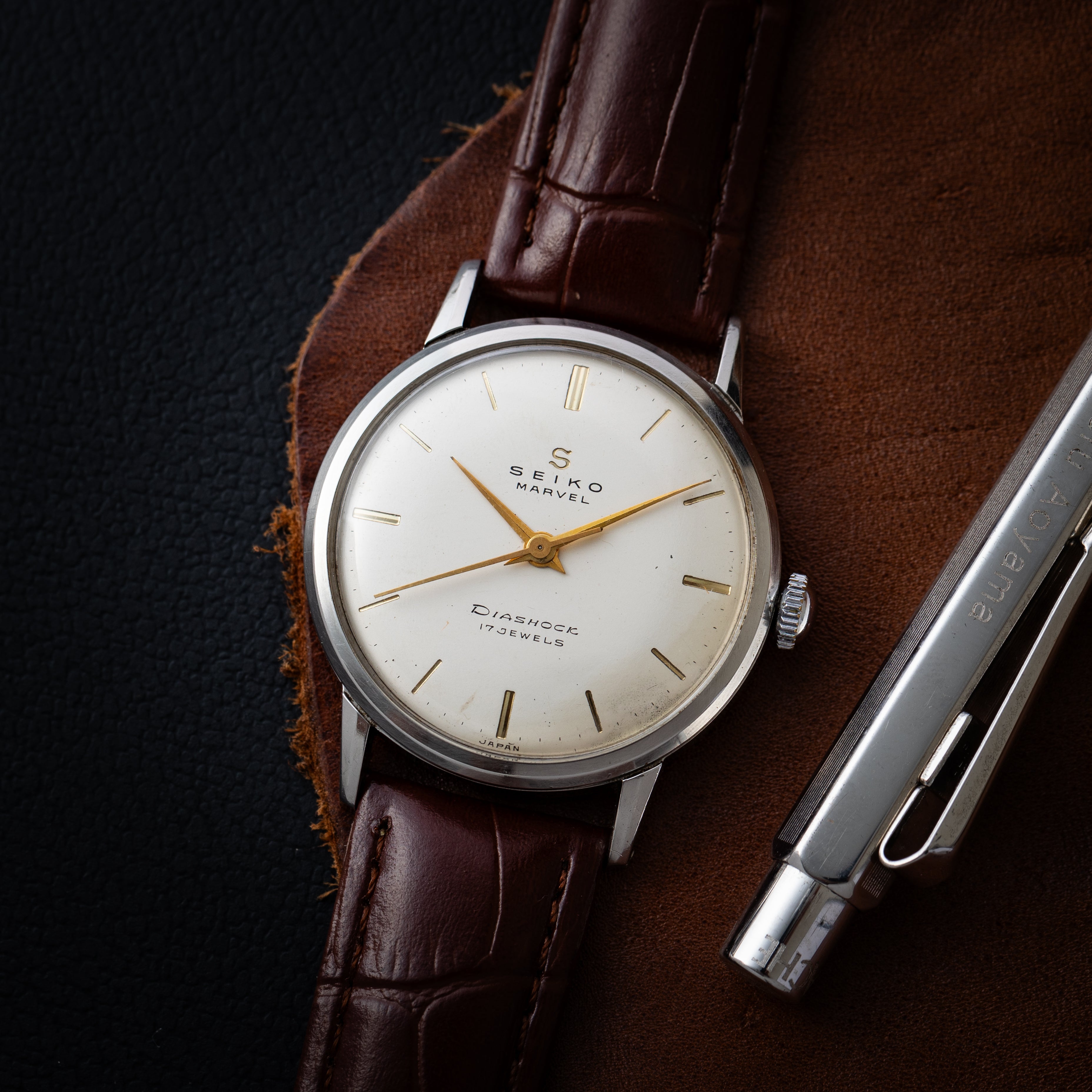 セイコー マーベル 初期型 蛇S 1950年代製 手巻き スクリューバック