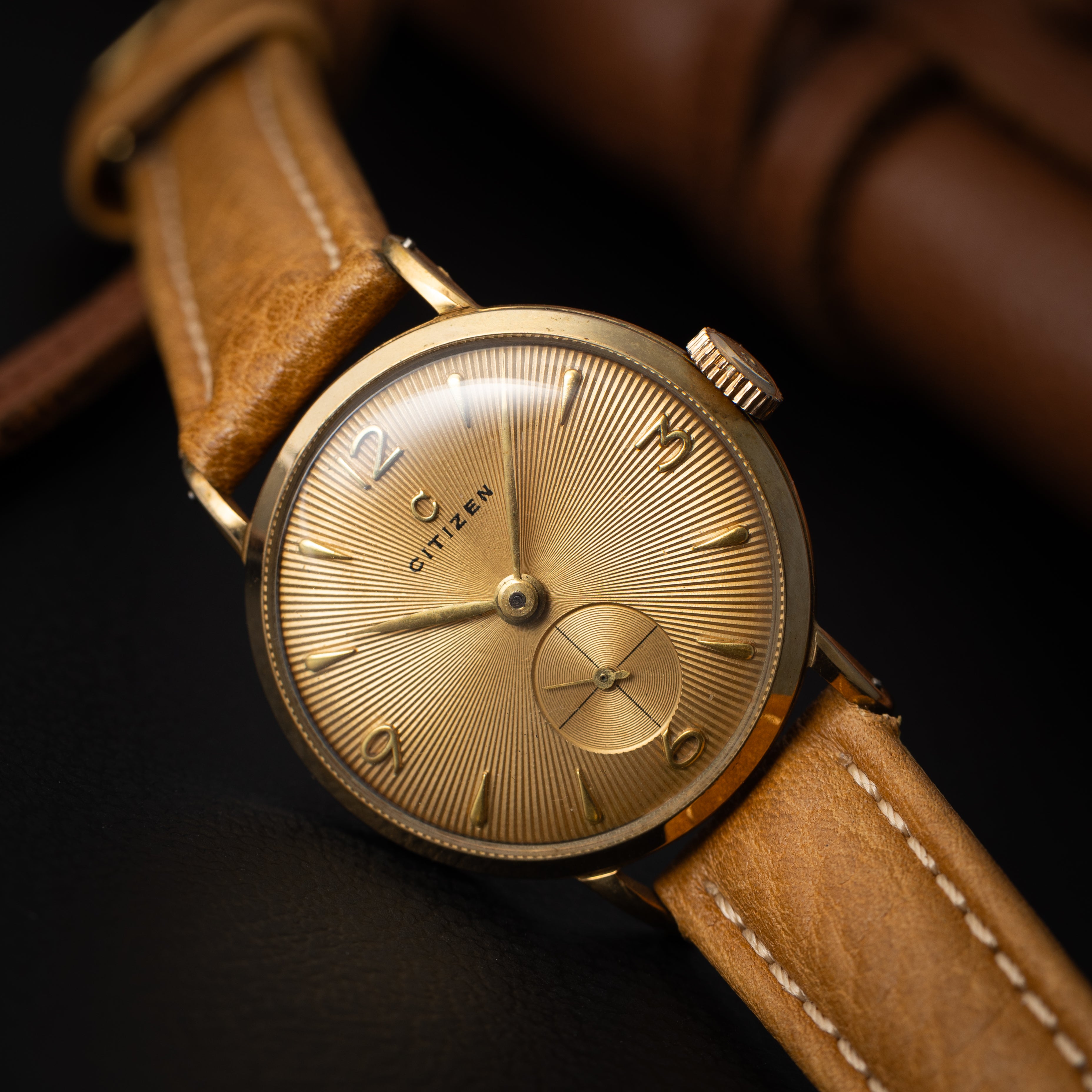 シチズン スモールセコンド 金張り 1950年代製 F-戦後Ⅱ型