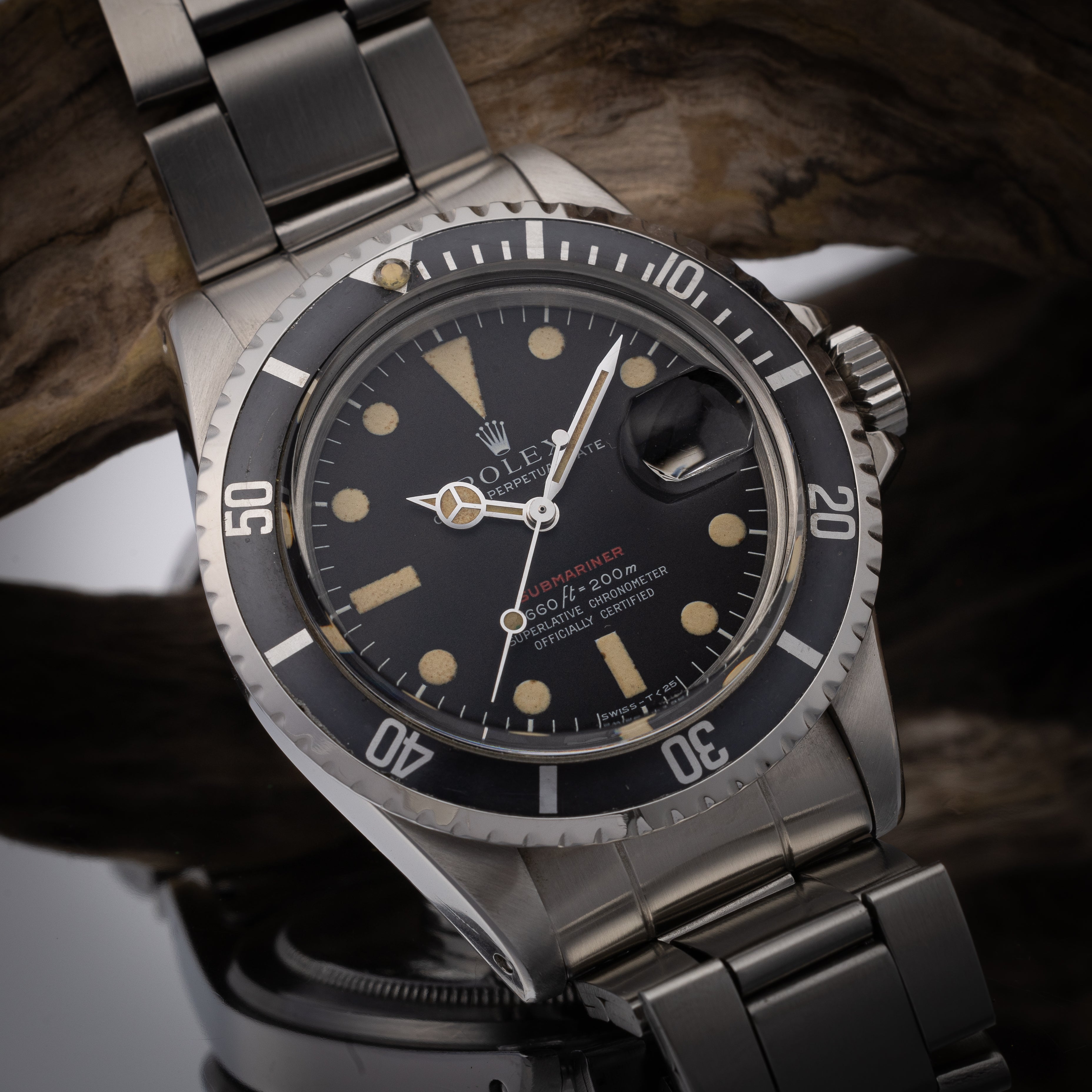 ロレックス 赤サブ 1974年製 マーク4ダイヤル Ref.1680 箱、取扱説明書、錨付き