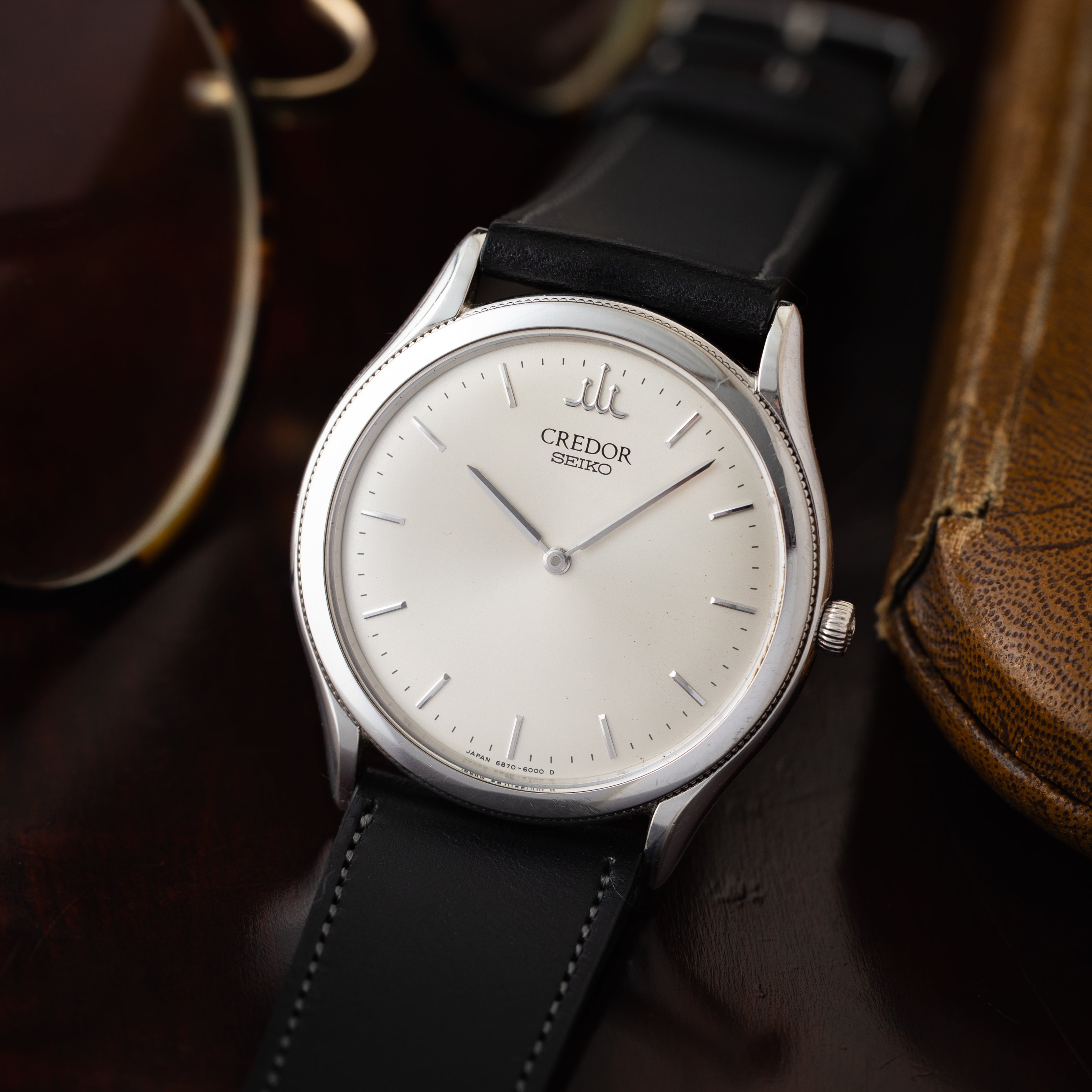 セイコー クレドール 手巻き 裏スケルトン 1993年製 18KWG Ref.6870-6000