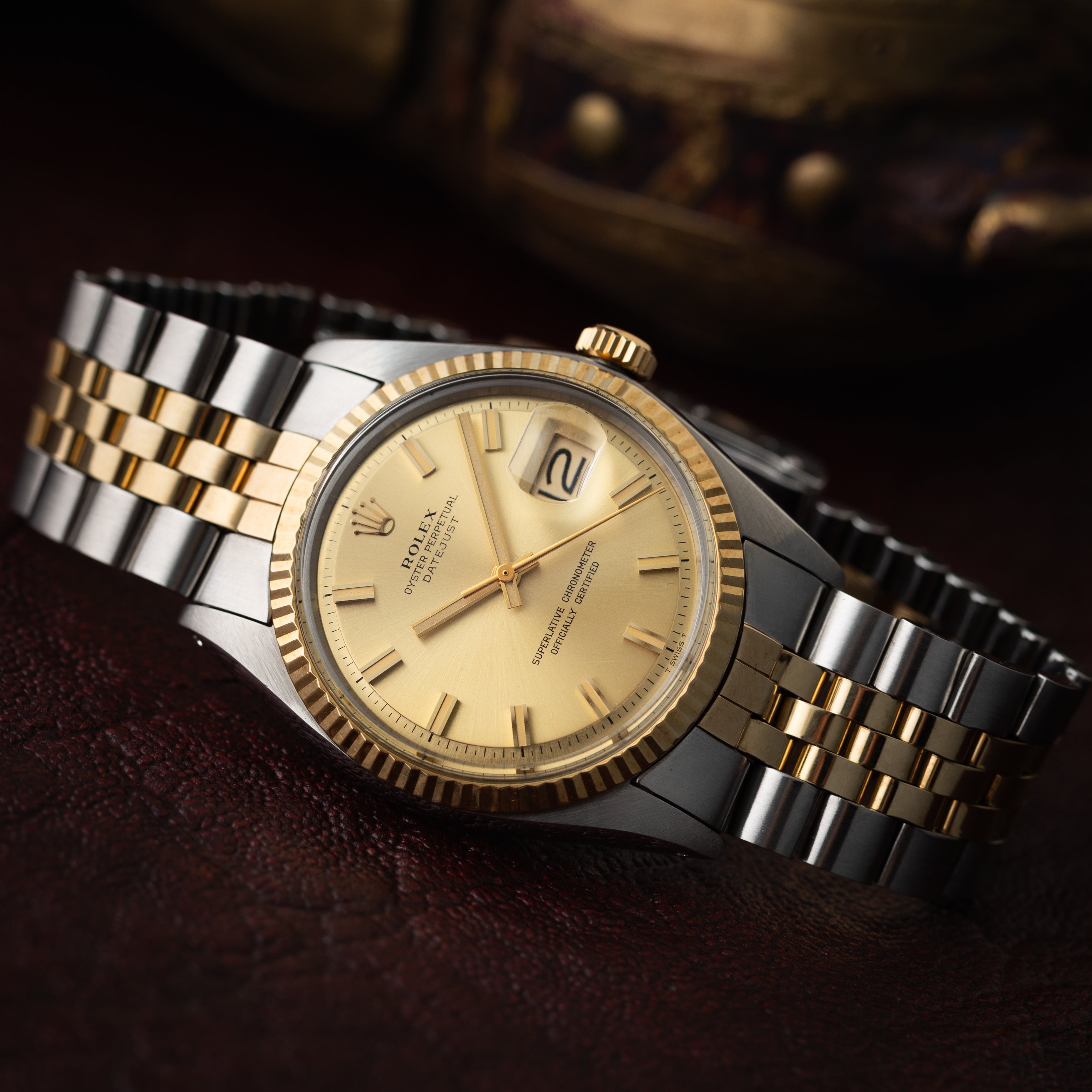 ロレックス デイトジャスト 1972年製 ワイドボーイ Ref.1601 コンビモデル