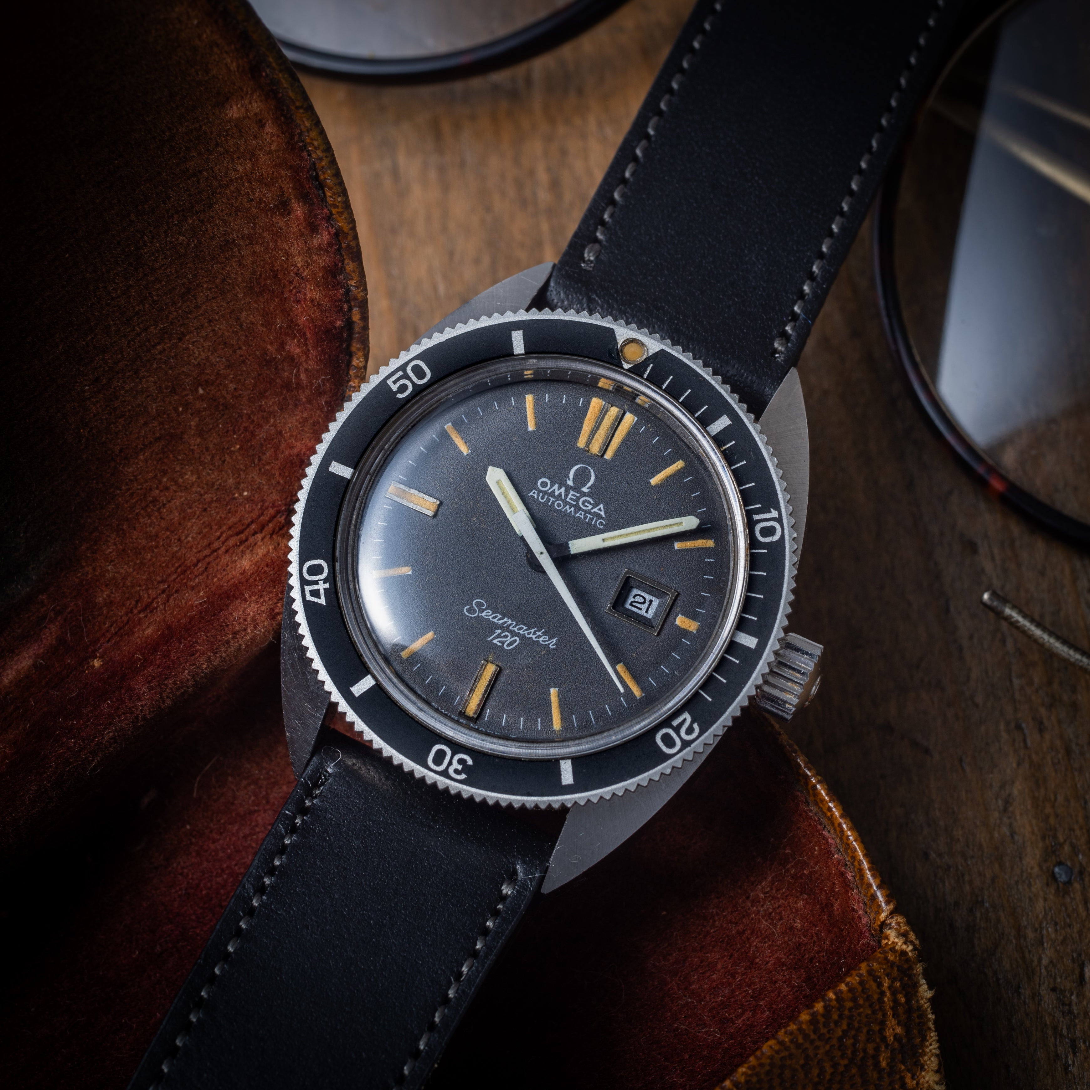 オメガ シーマスター120 グレーダイヤル ユニセックスサイズ 自動巻き 1970年製（昭和45年製）