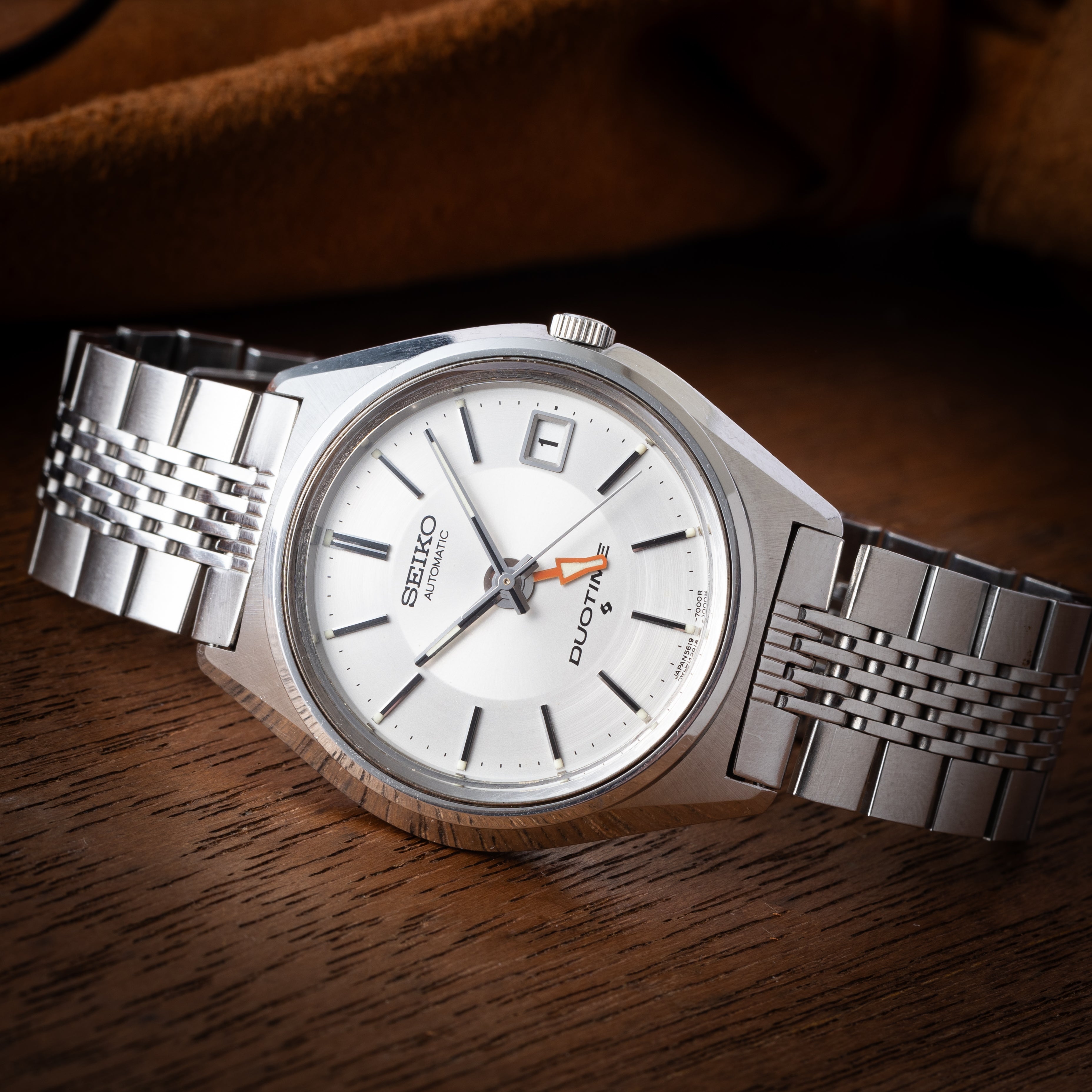 セイコー デュオタイム 1972年製 シルバーダイヤル