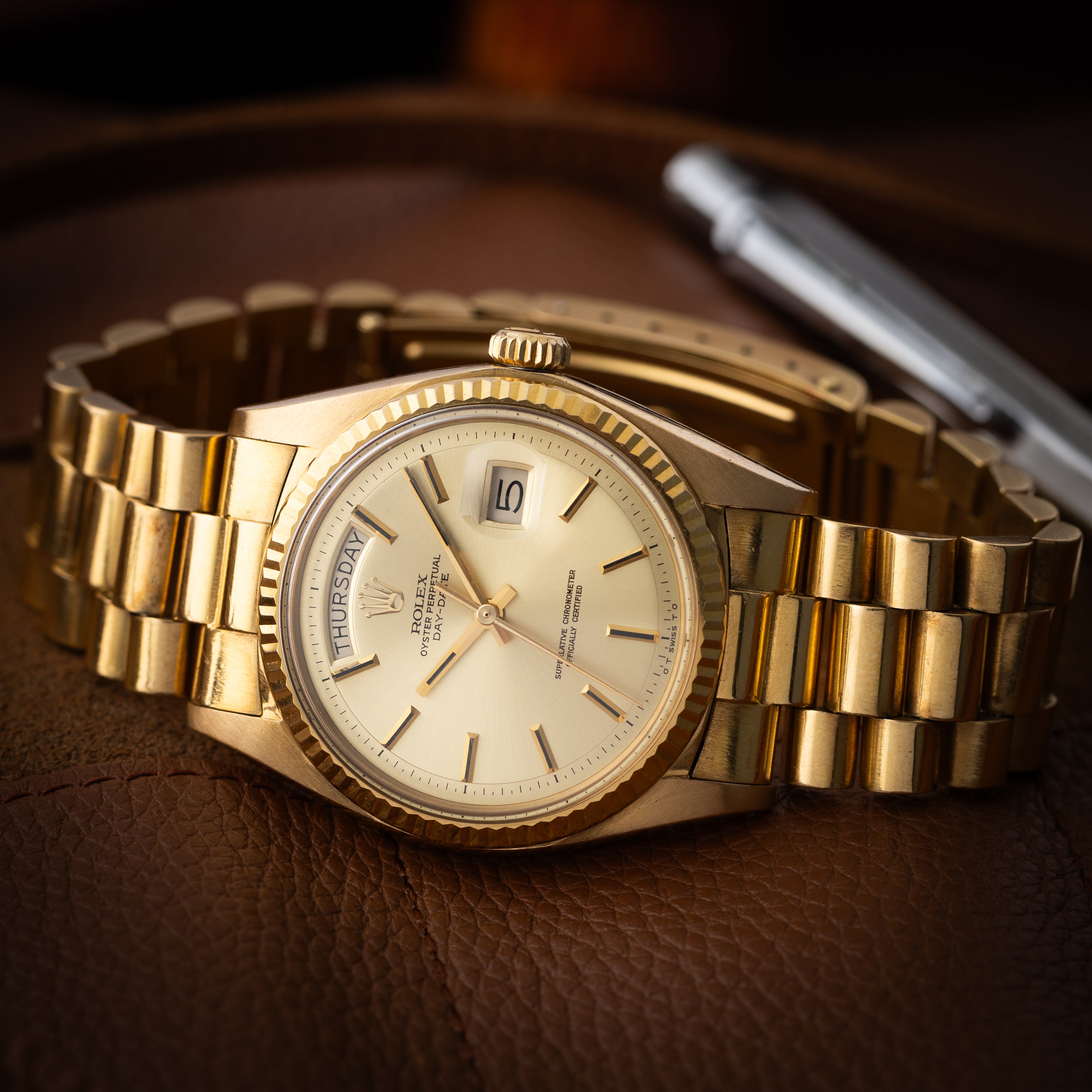 ロレックス デイデイト Ref.1803 18KYG 1973年製 ブレス付き