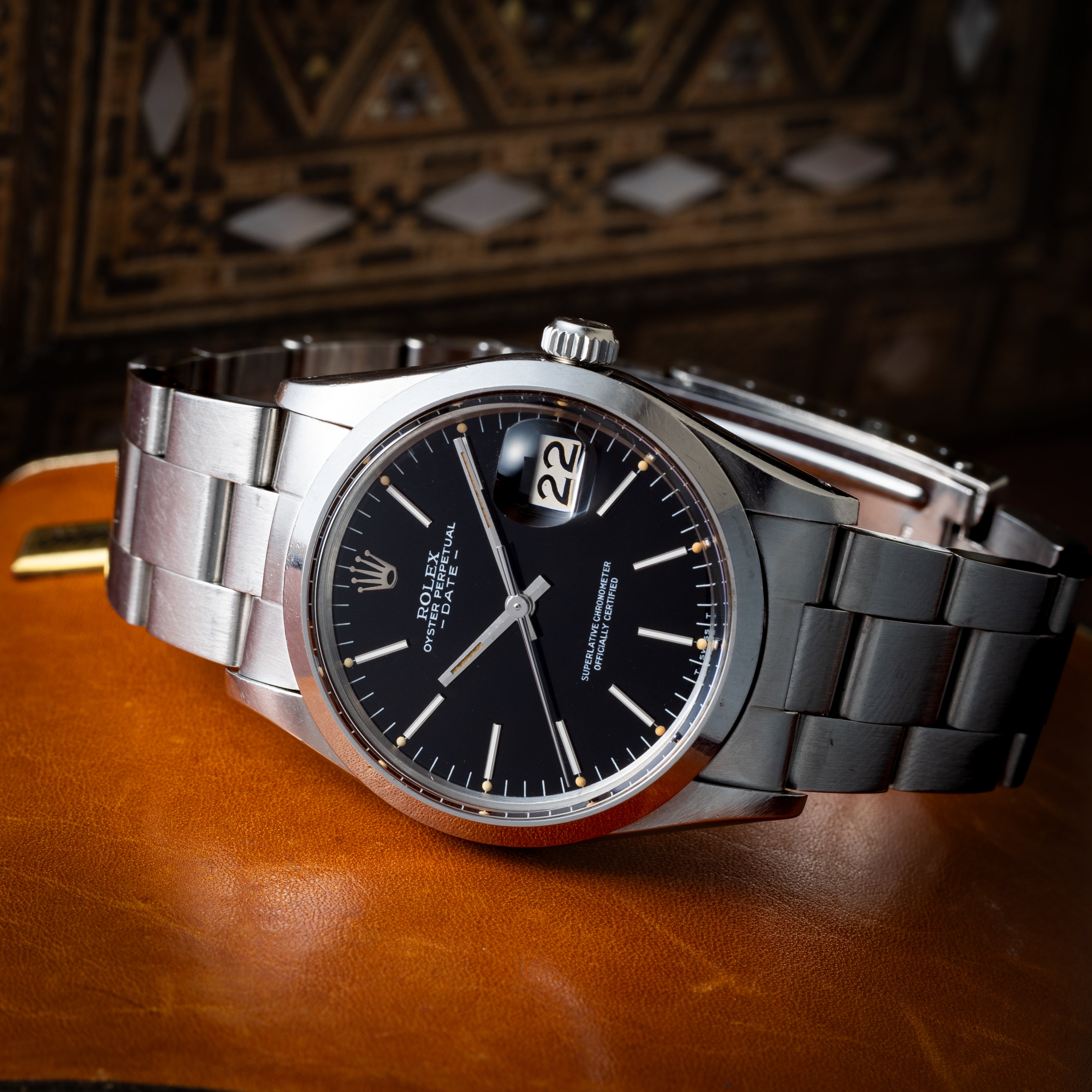 ロレックス 1981年製 オイスターパーペチュアルデイト Ref.15000 ブラックダイヤル