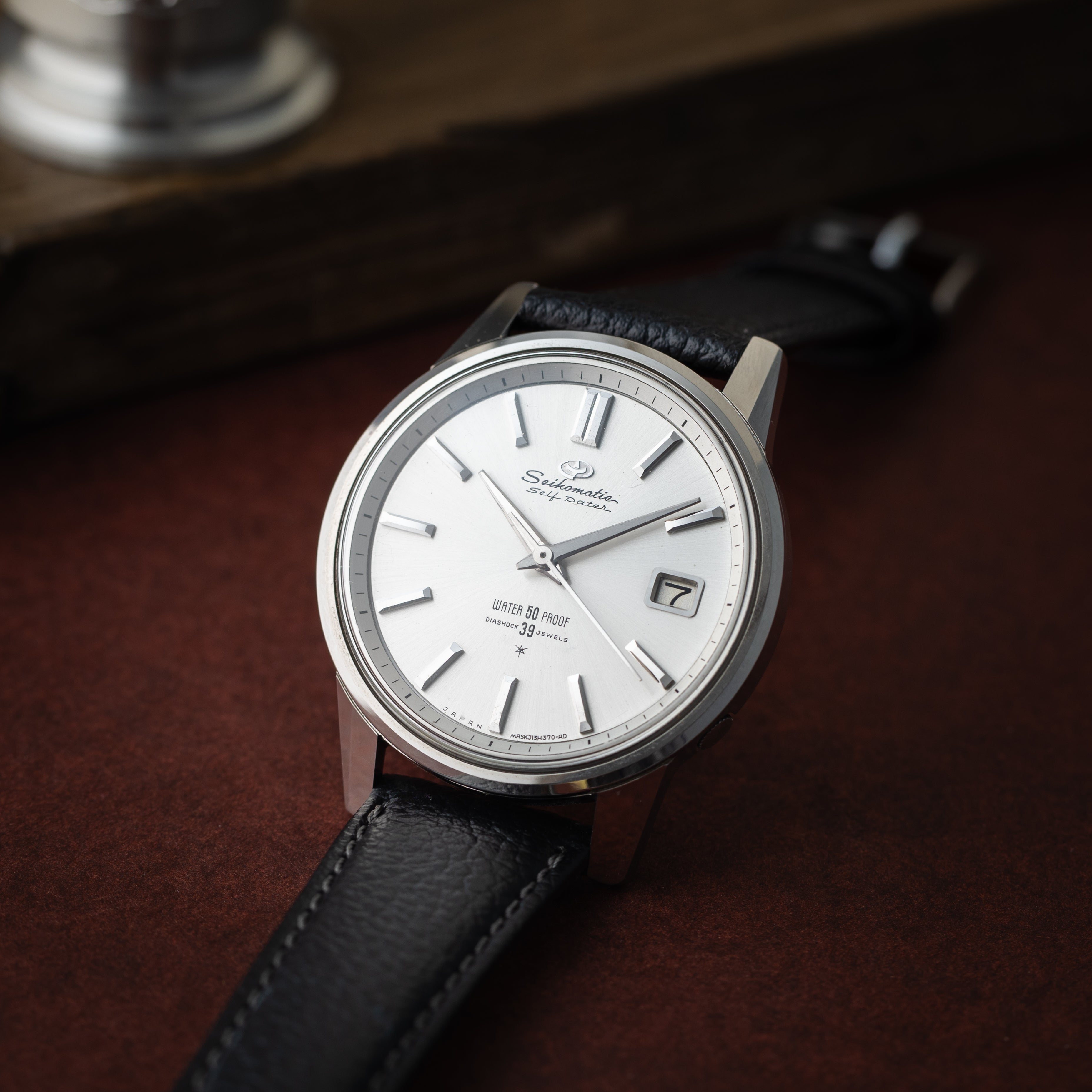 セイコーマチック セルフデーター 1960年代製 Ref.J13060 箱,純正尾錠付き