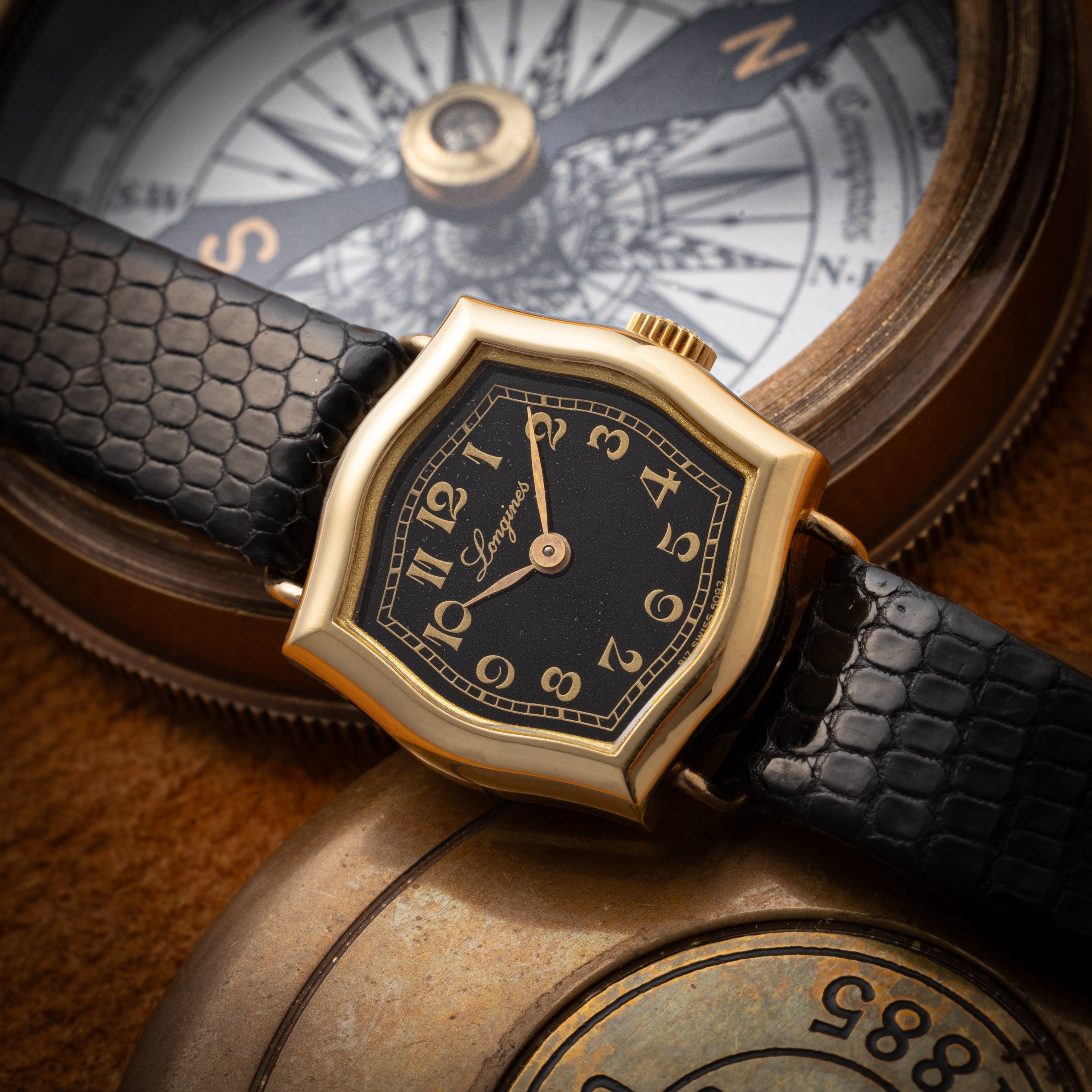 ロンジン レディース 手巻き 金張り アラビアダイヤル 1970年代