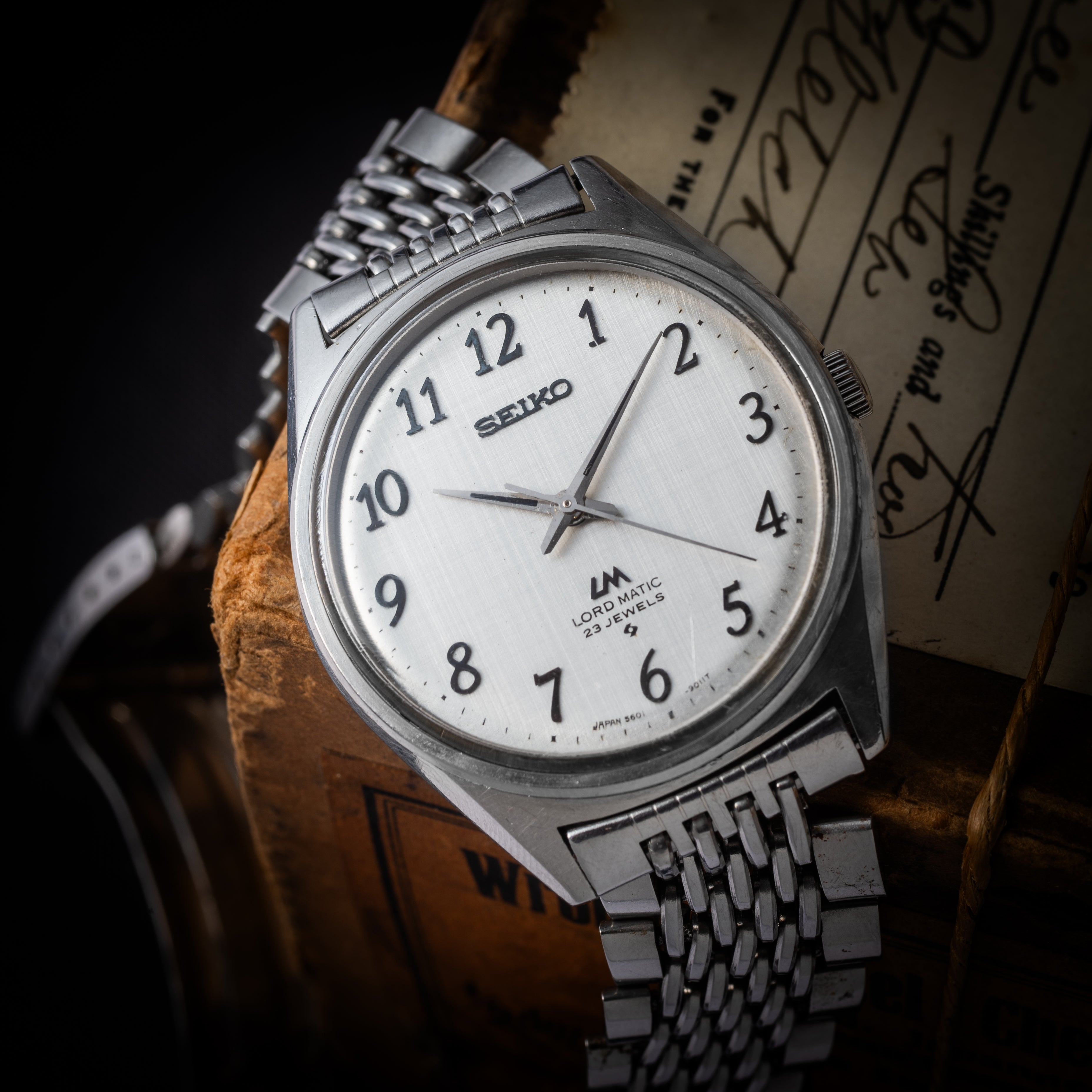 セイコー ロードマチック 1972年製 リネンダイヤル Ref.5601-9000 純正ブレス付き