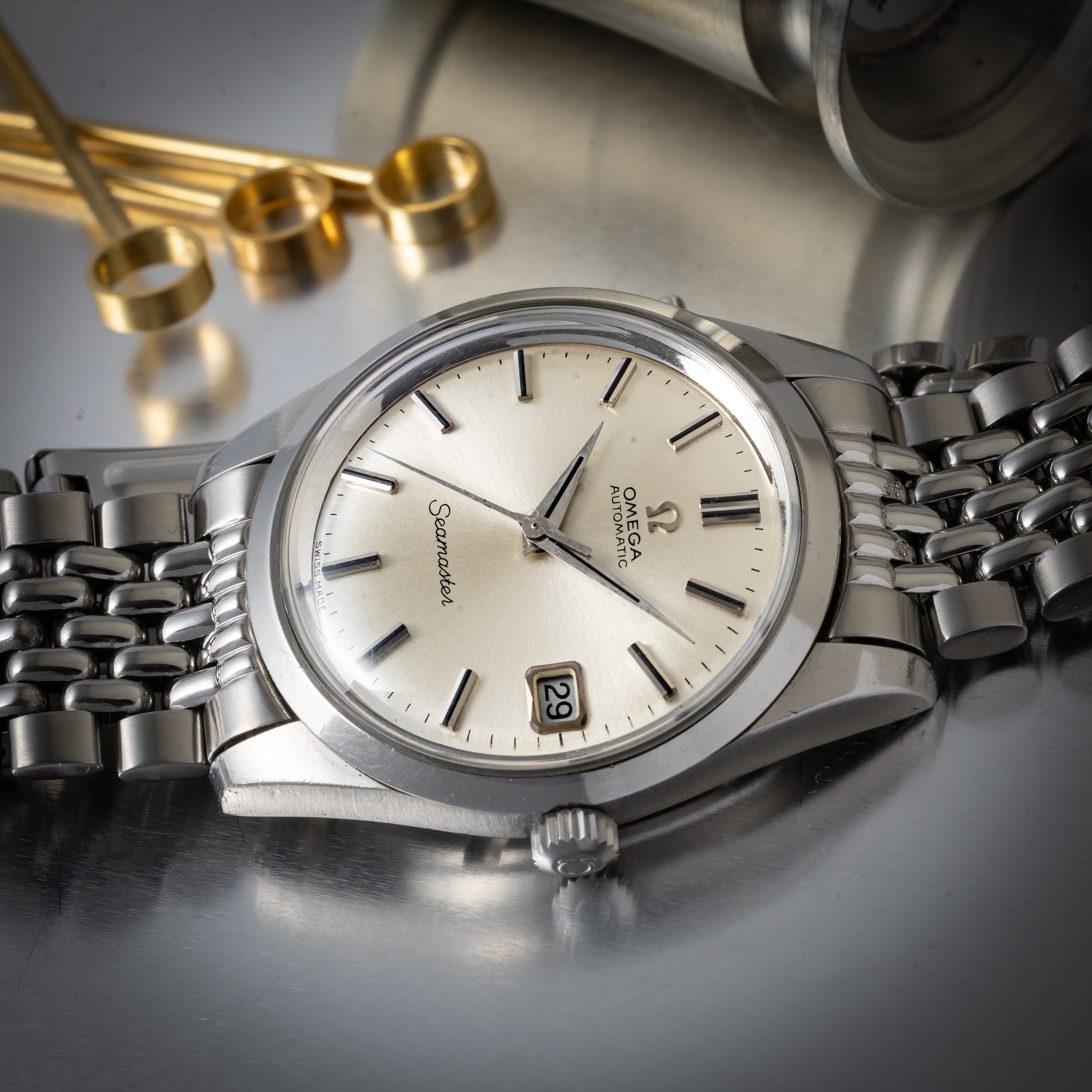 オメガ シーマスター  1967年製 純正ライスブレス付き Ref.166010 SC