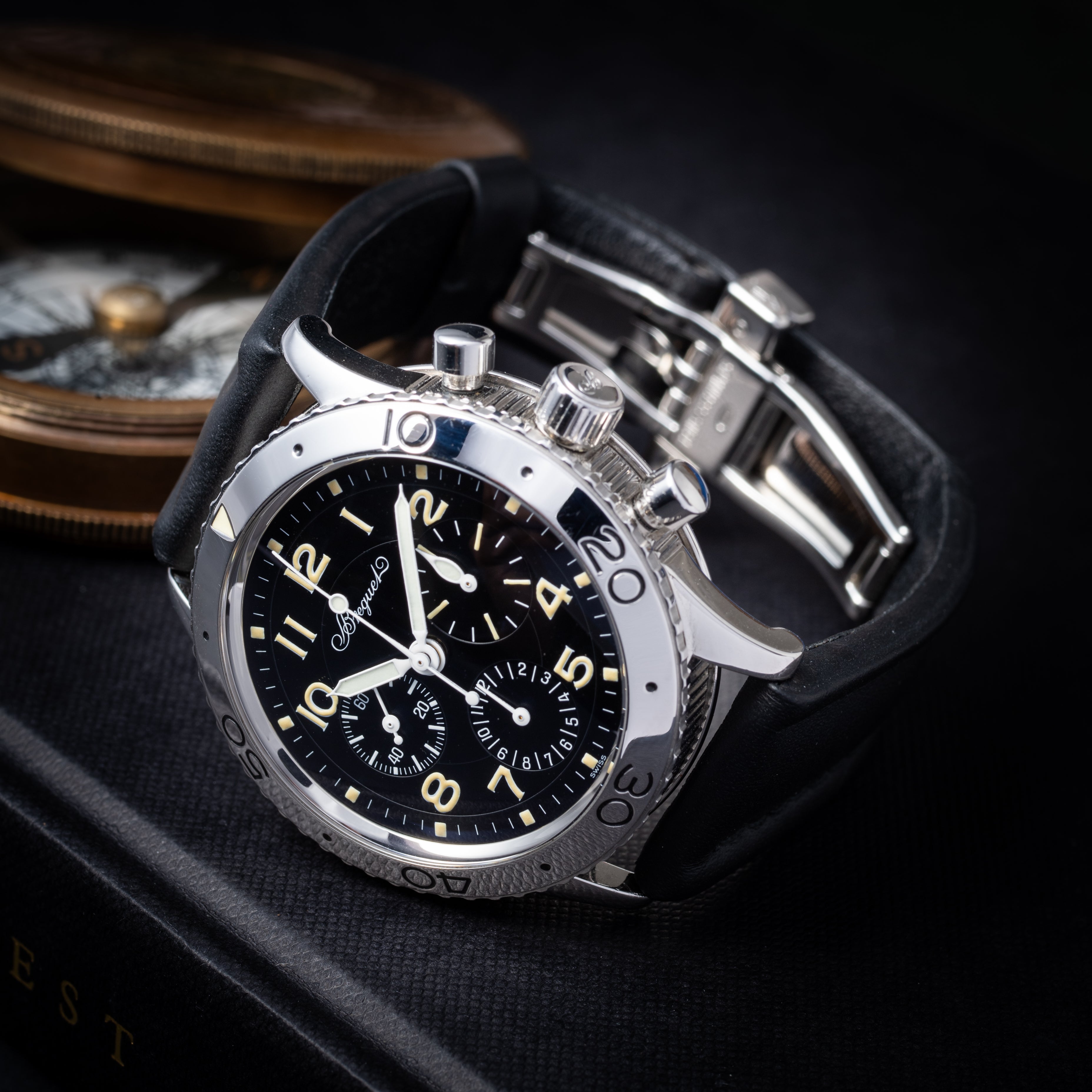 ブレゲ アエロナバル タイプXX Ref.3800初期型 1996年ギャラ 箱付き トリチウム夜光 パイロットウオッチ