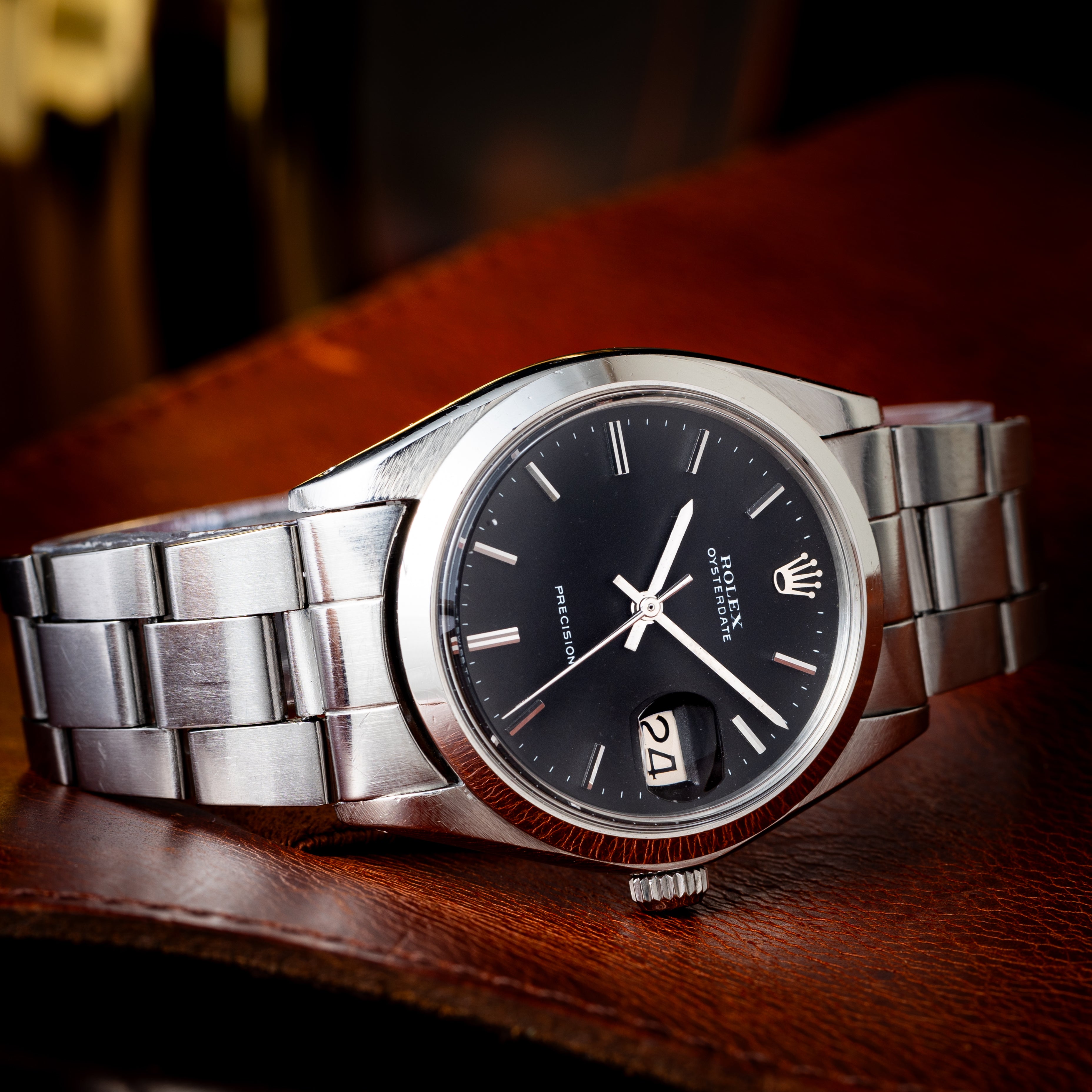 ロレックス オイスターデイト 1971年製 Ref.6694 ブラックダイヤル　(リダン）