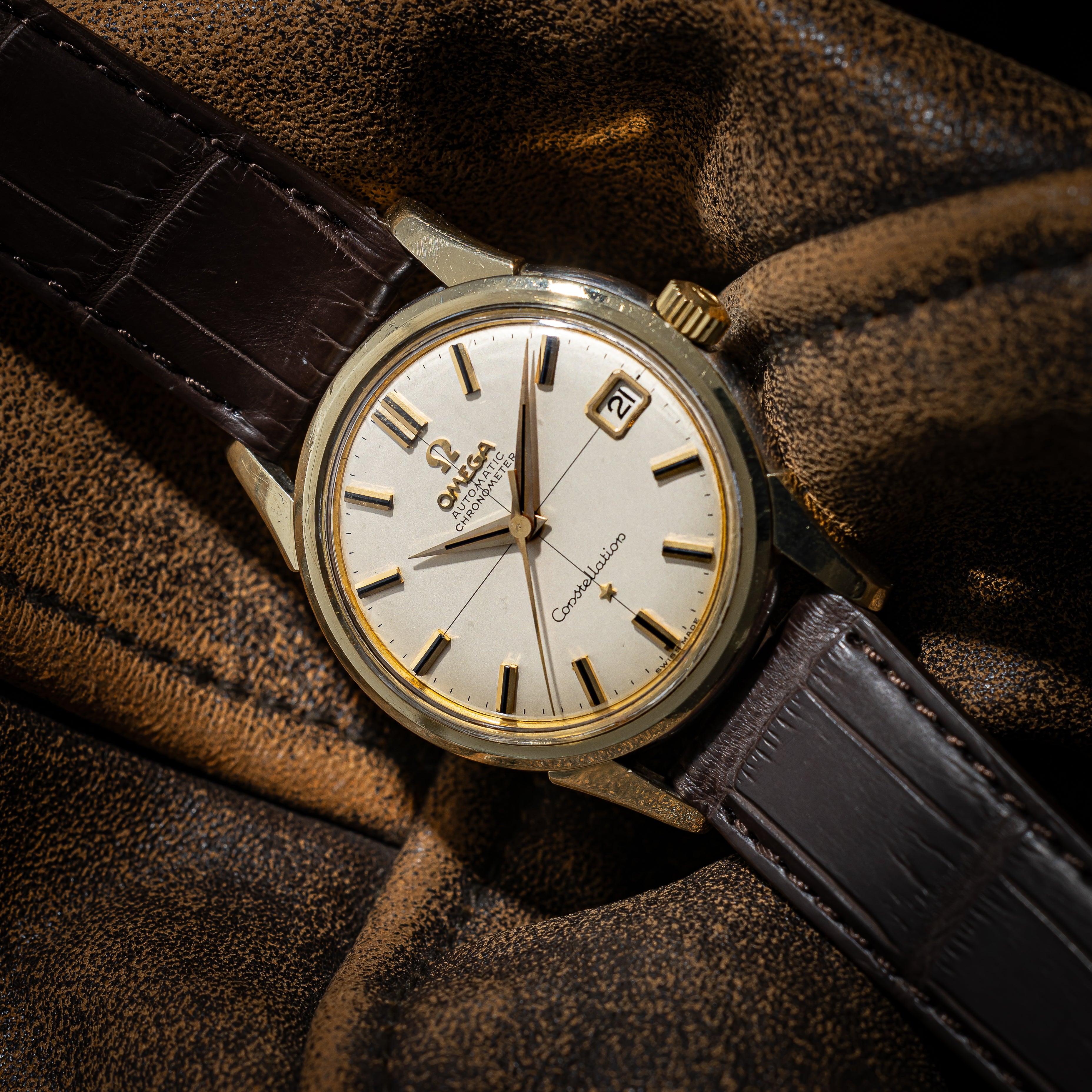 オメガ コンステレーション 1959年製 ゴールドトップ クロスライン