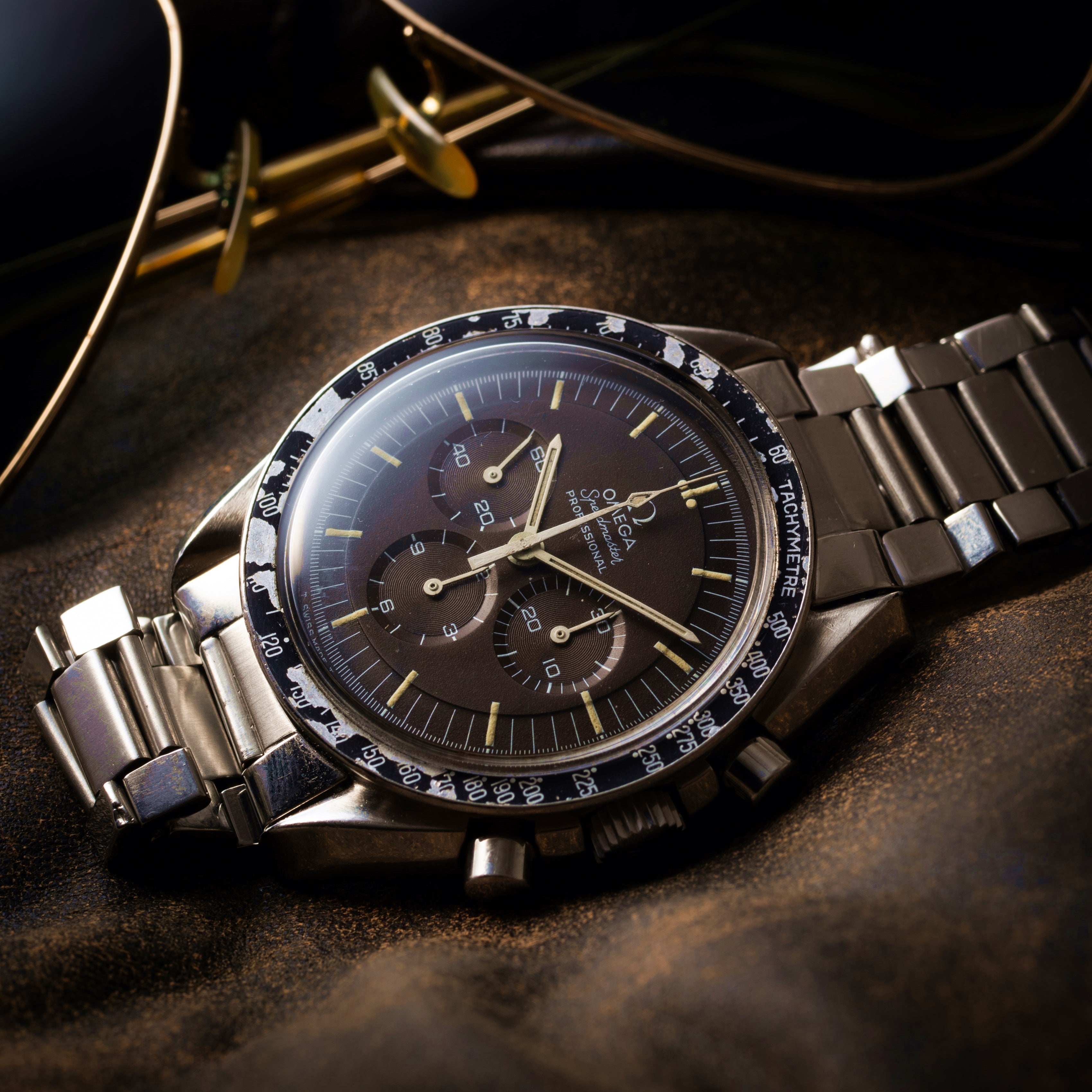 オメガ スピードマスター5th ブラウンチェンジ 1969年製 プロフェッショナル Ref.145.022 69ST キャタピラブレス