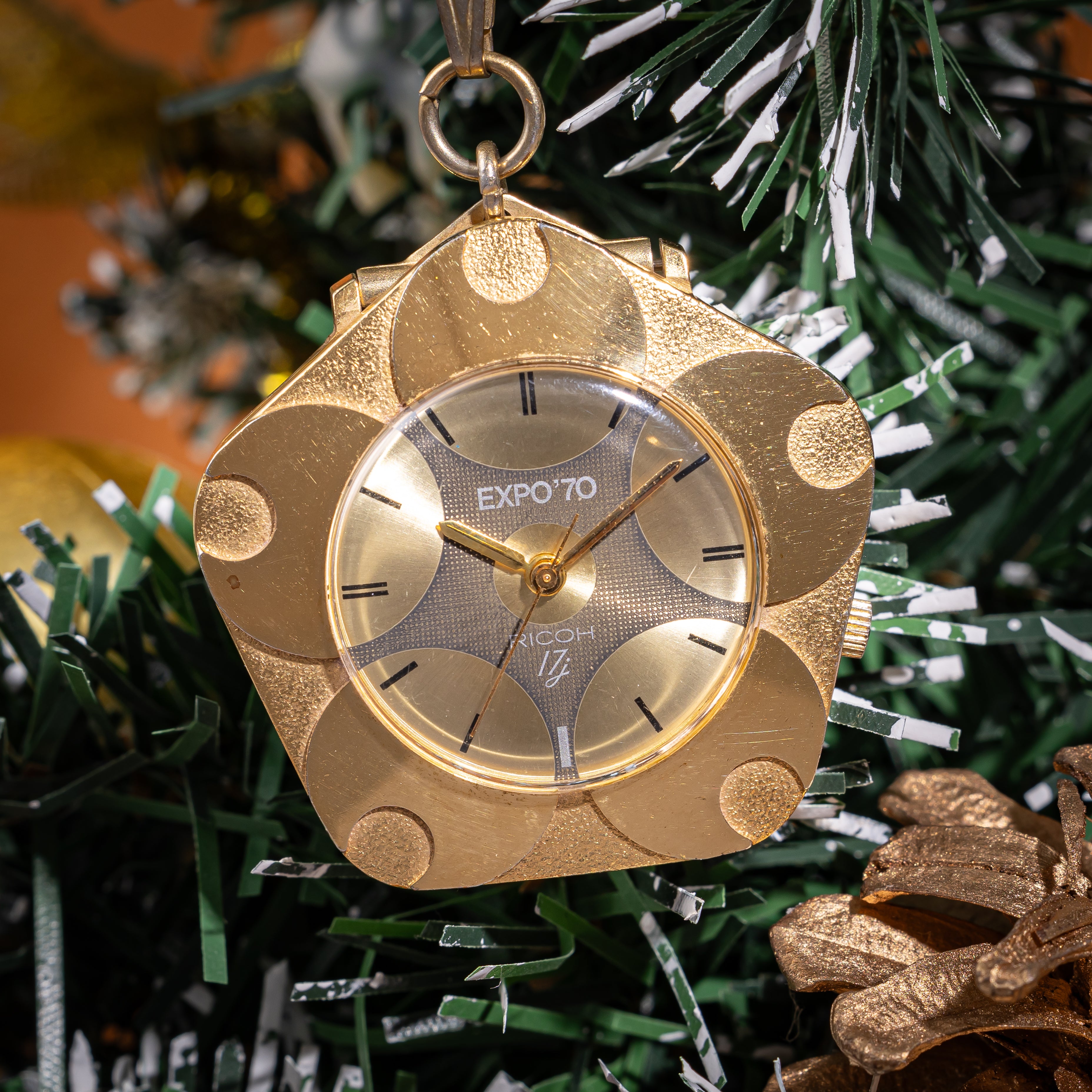 リコー 大阪万博記念モデル 1970年製 ペンダント GP グレー文字盤