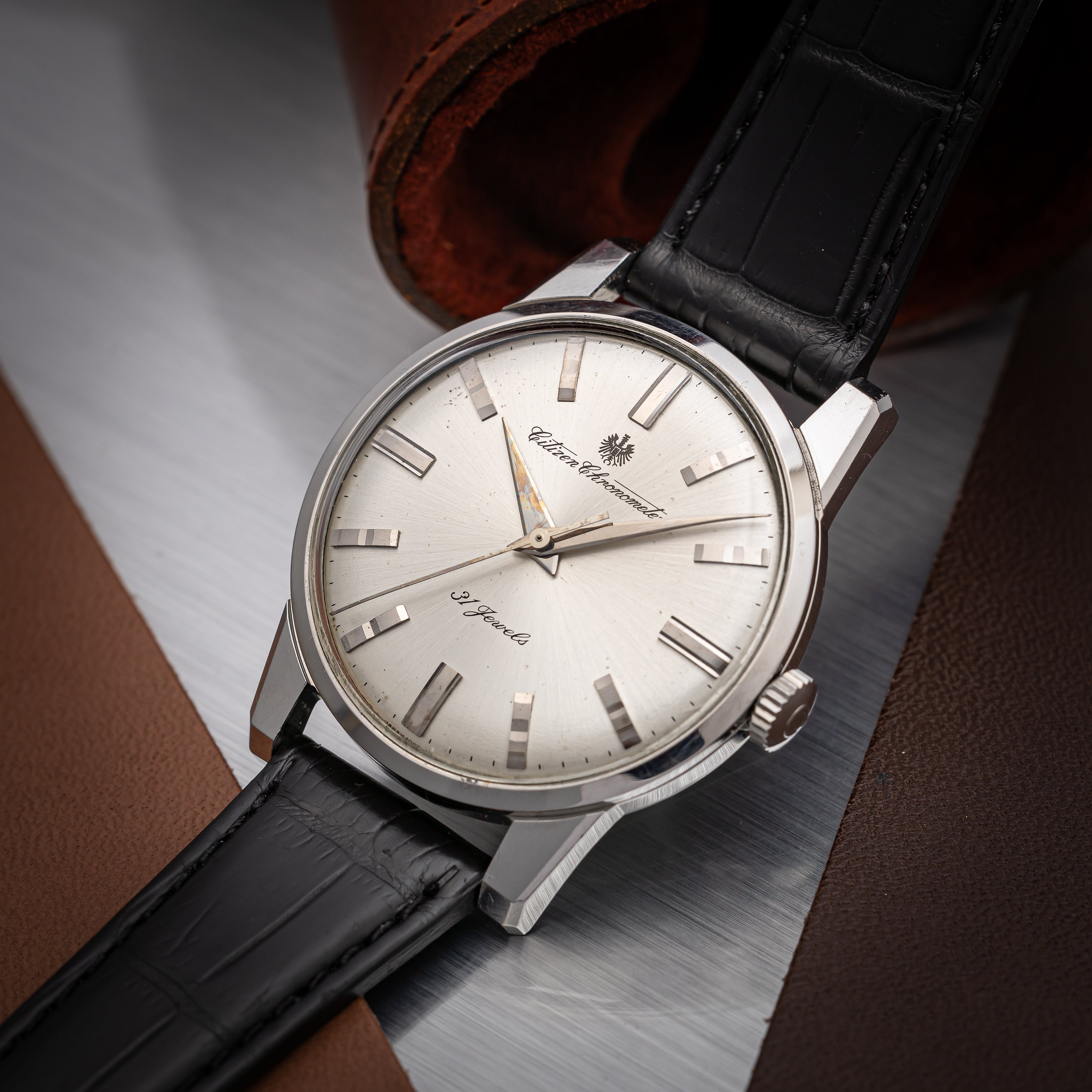 シチズン クロノメーター 1964年製 ノンポリッシュ 31石手巻き