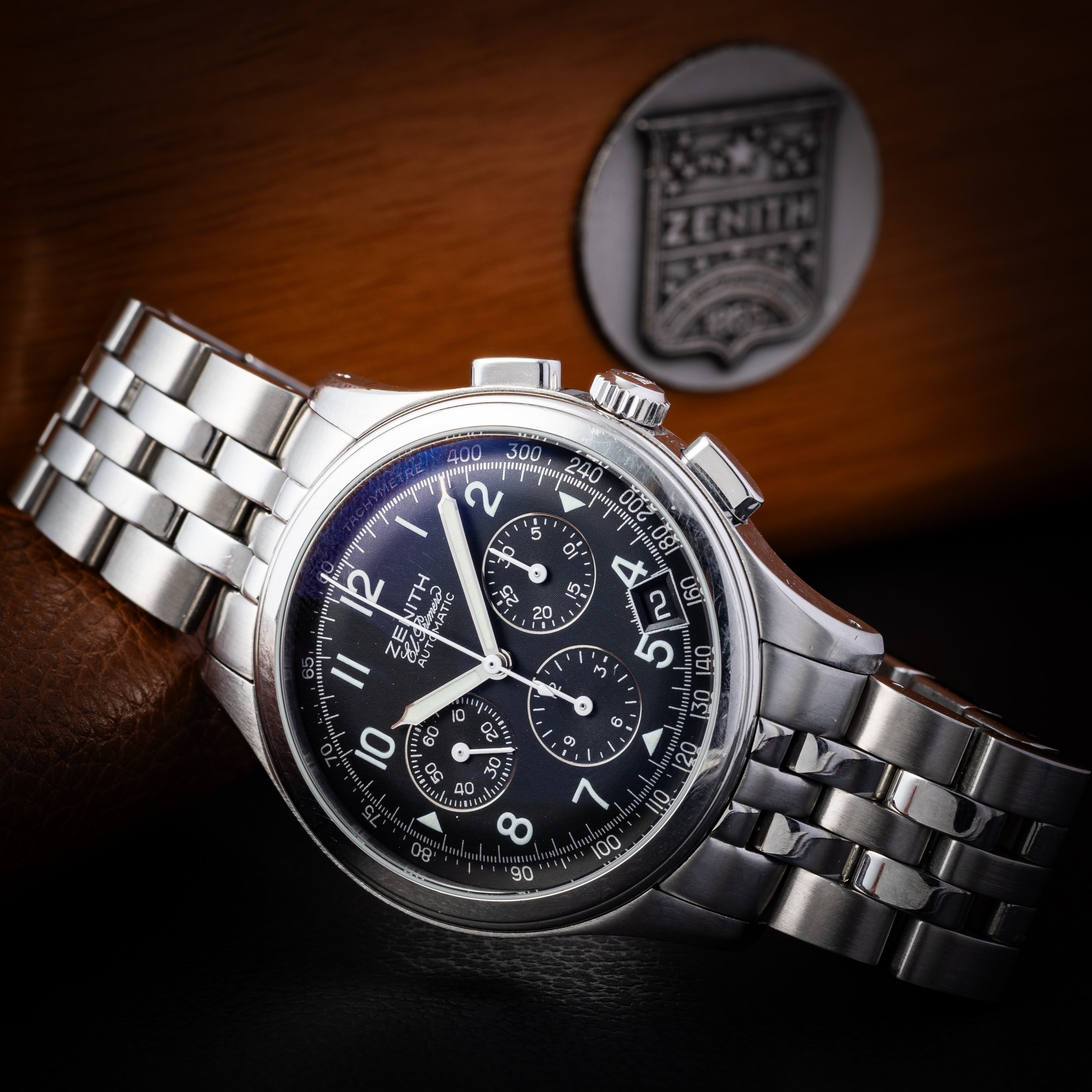 ゼニス エルプリメロ クロノメーター 2002年製 Ref.02.0501.400/24 Cal.400 裏スケルトン 箱、ギャラ付き