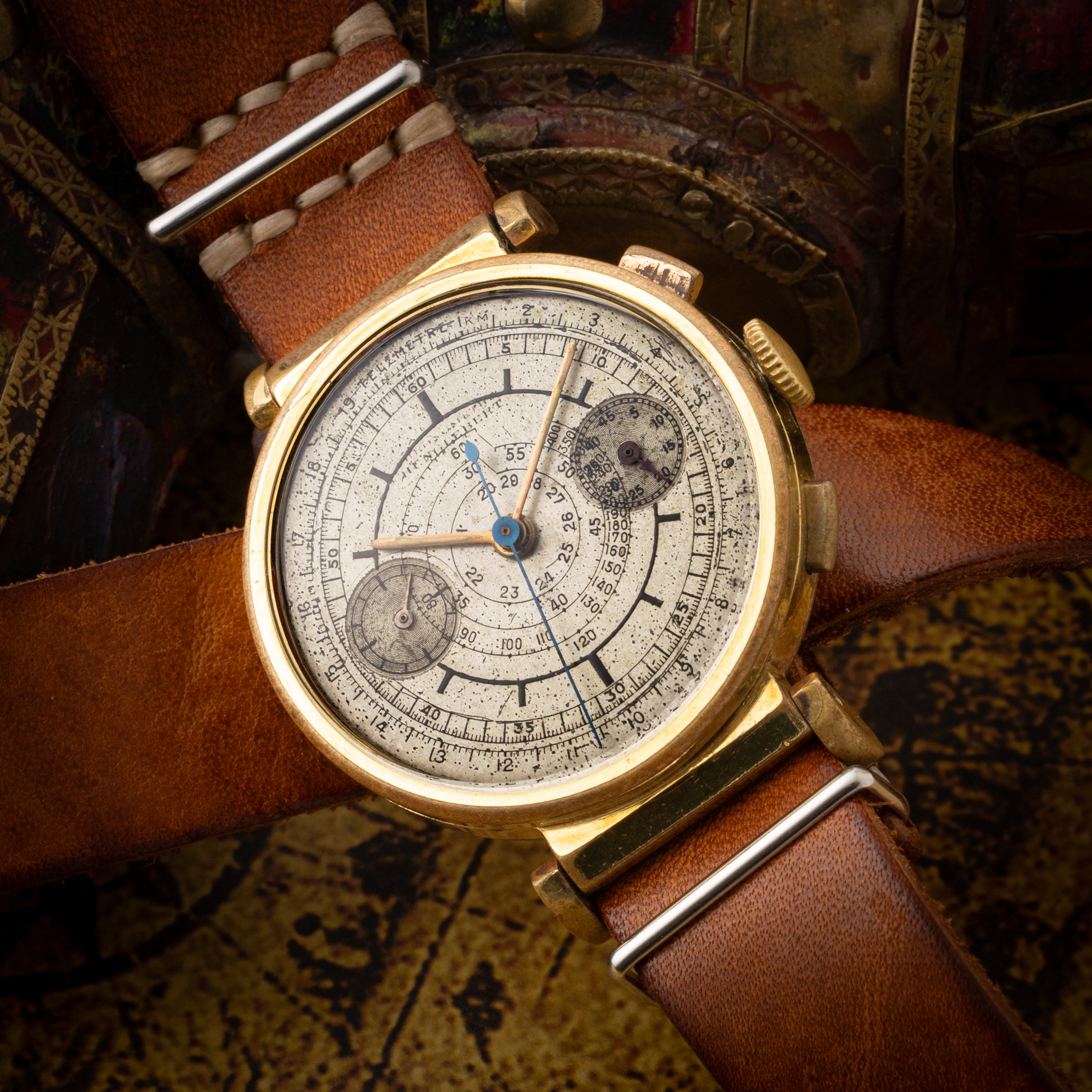 REPCO 2レジスタークロノグラフ 1940年代 手巻き バルジュー22