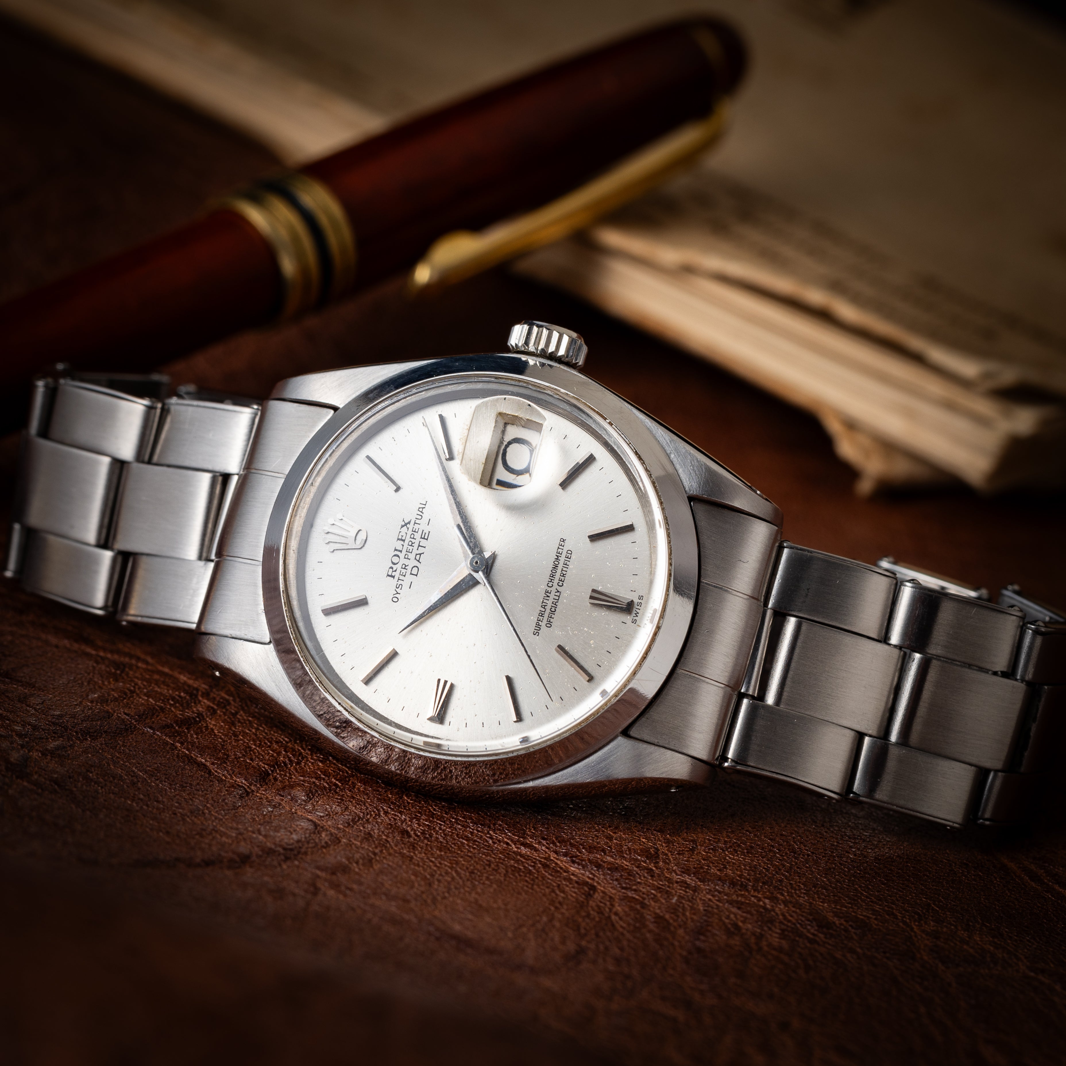 ロレックス 1963年製 オイスターパーペチュアルデイト Ref.1500 シルバーダイヤル