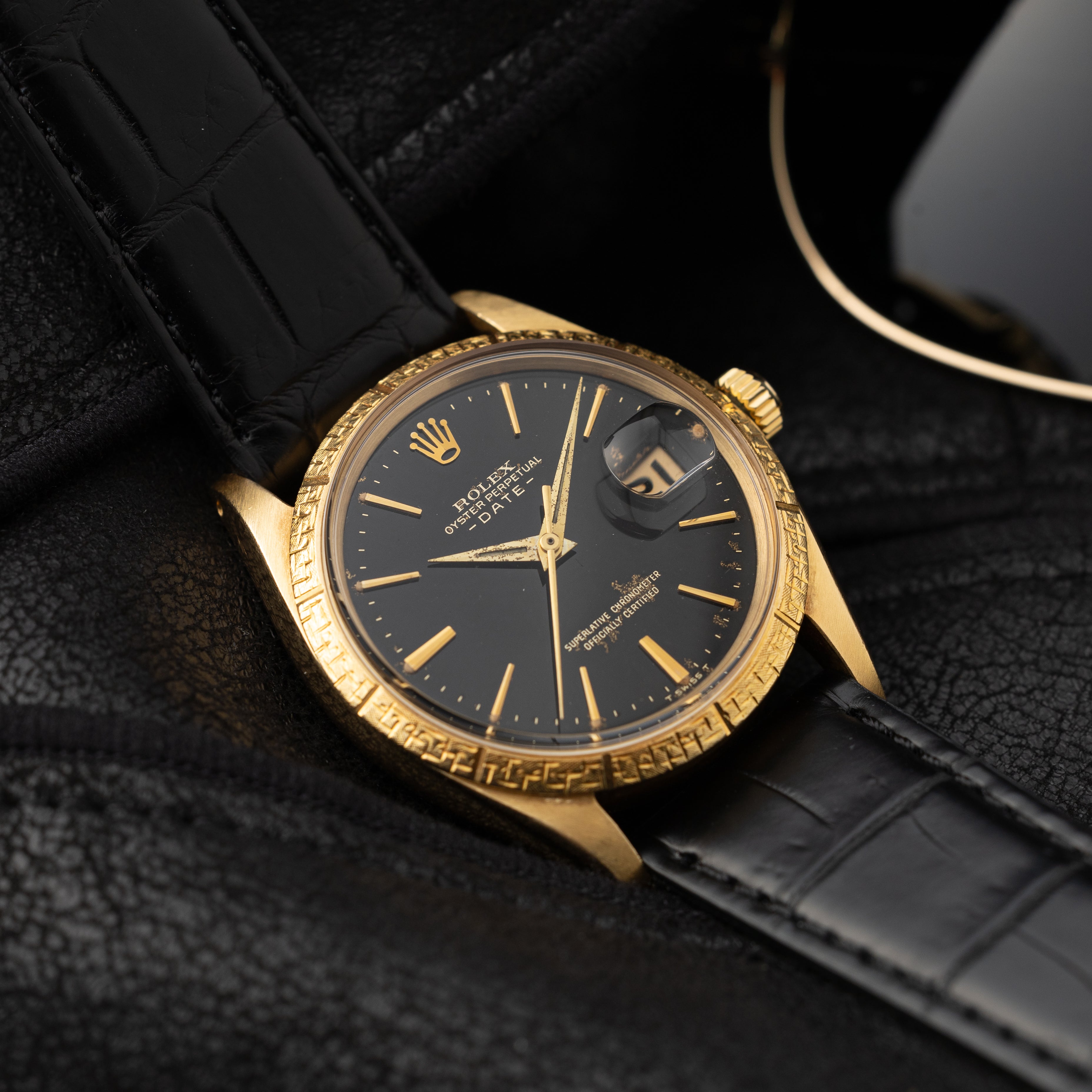 ロレックス Ref.1506 1966年製 オイスターパーペチュアルデイト 18金無垢