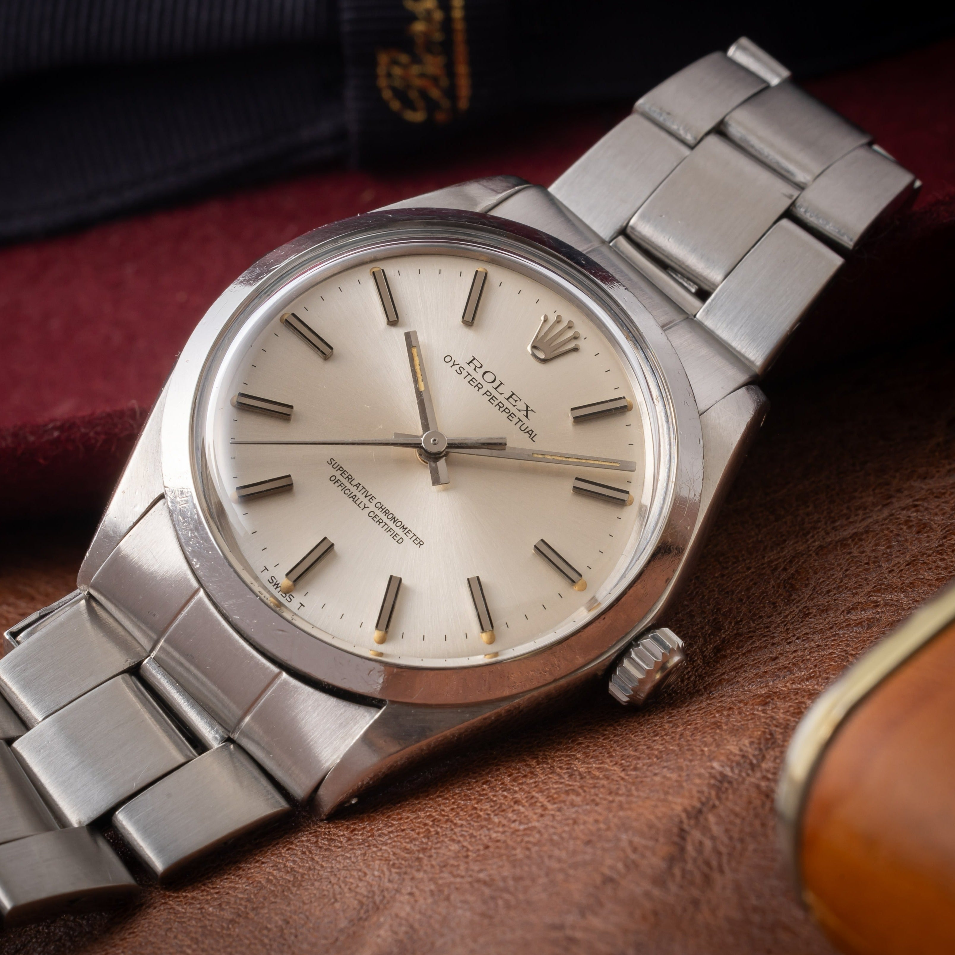 ロレックス オイスターパーペチュアル 1973年製 シルバーダイヤル Ref.1002 ブレス付き