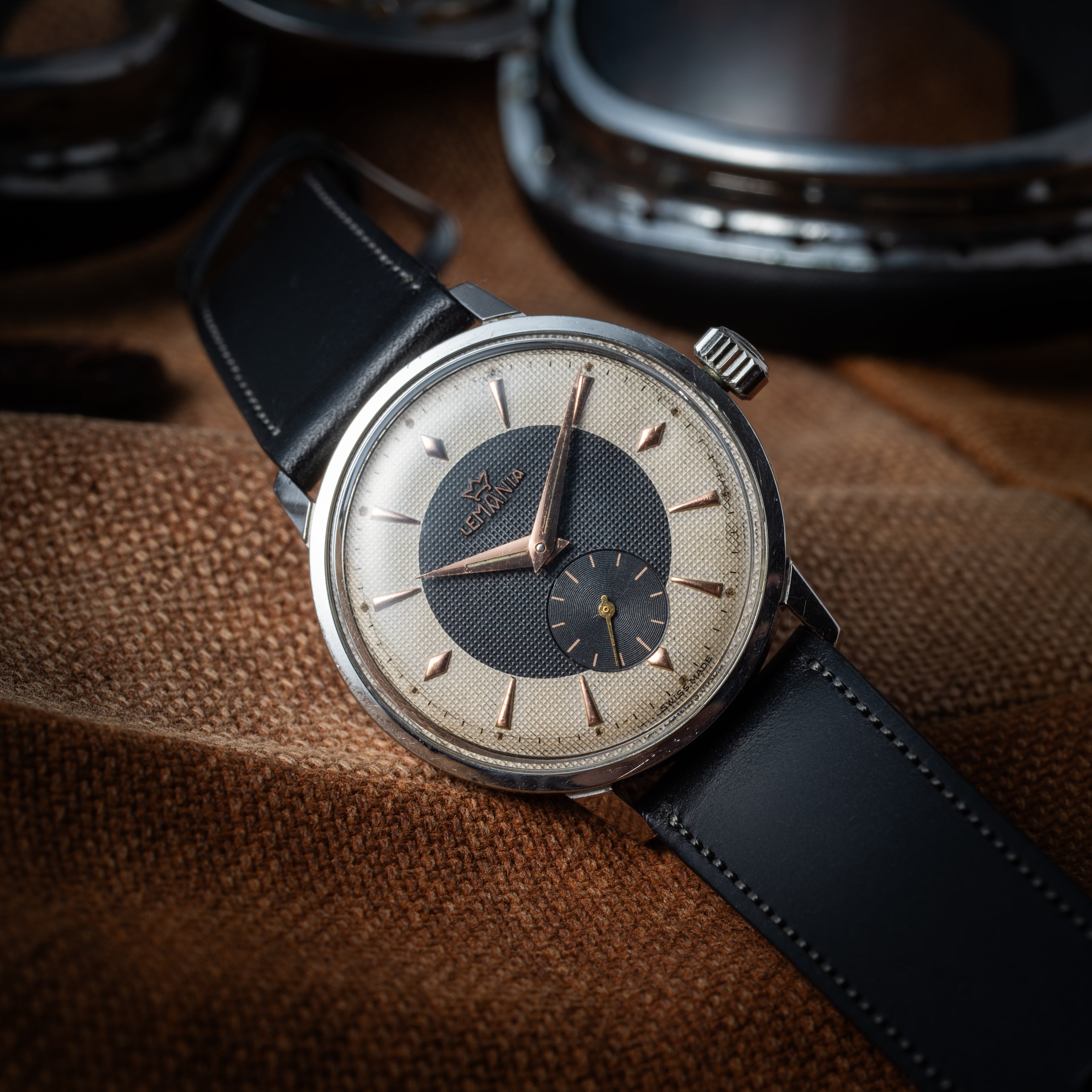 レマニア ラウンドケース 1960年代 手巻き ギョーシェダイヤル