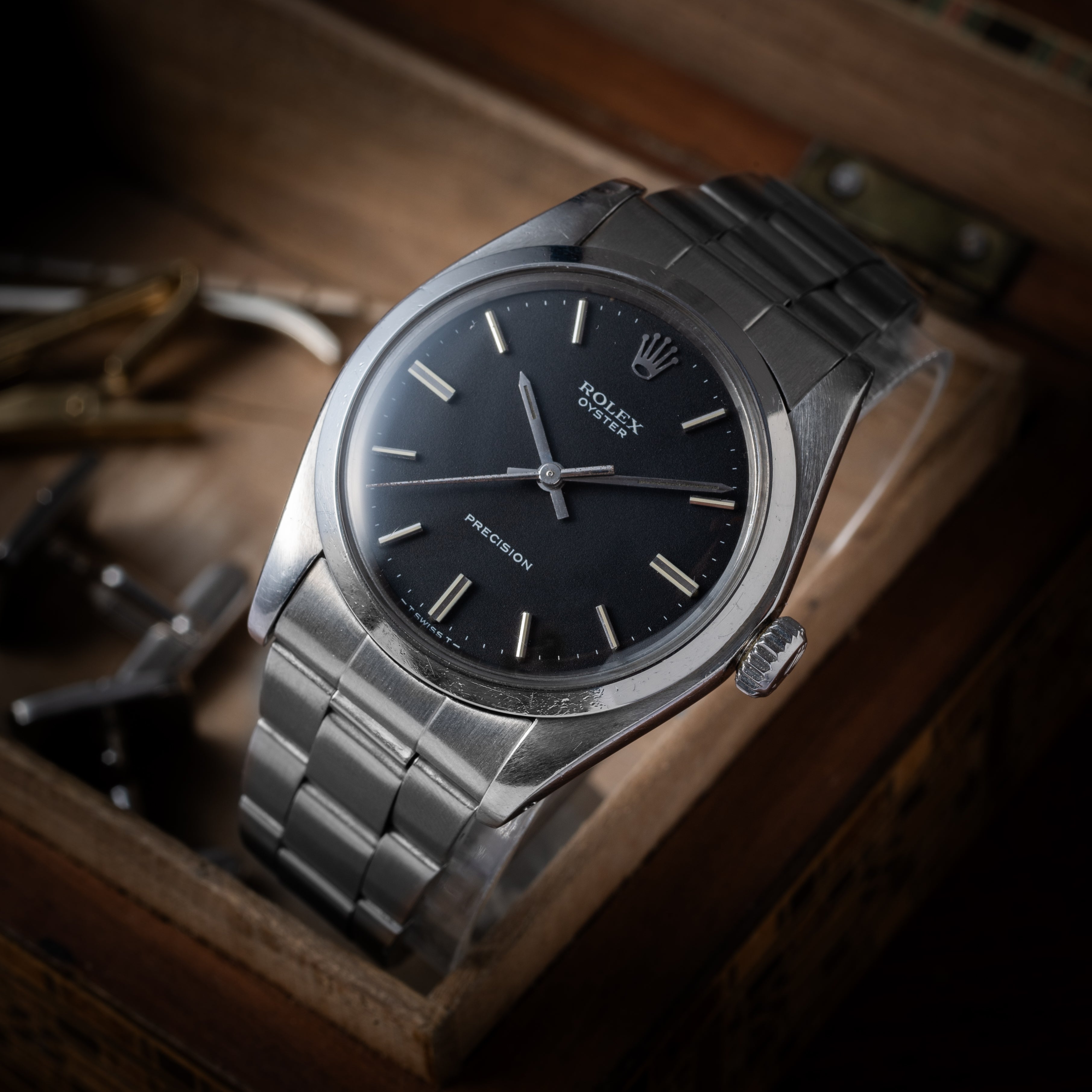 ロレックス オイスター 1972年製 ブラックダイヤル Ref.6426