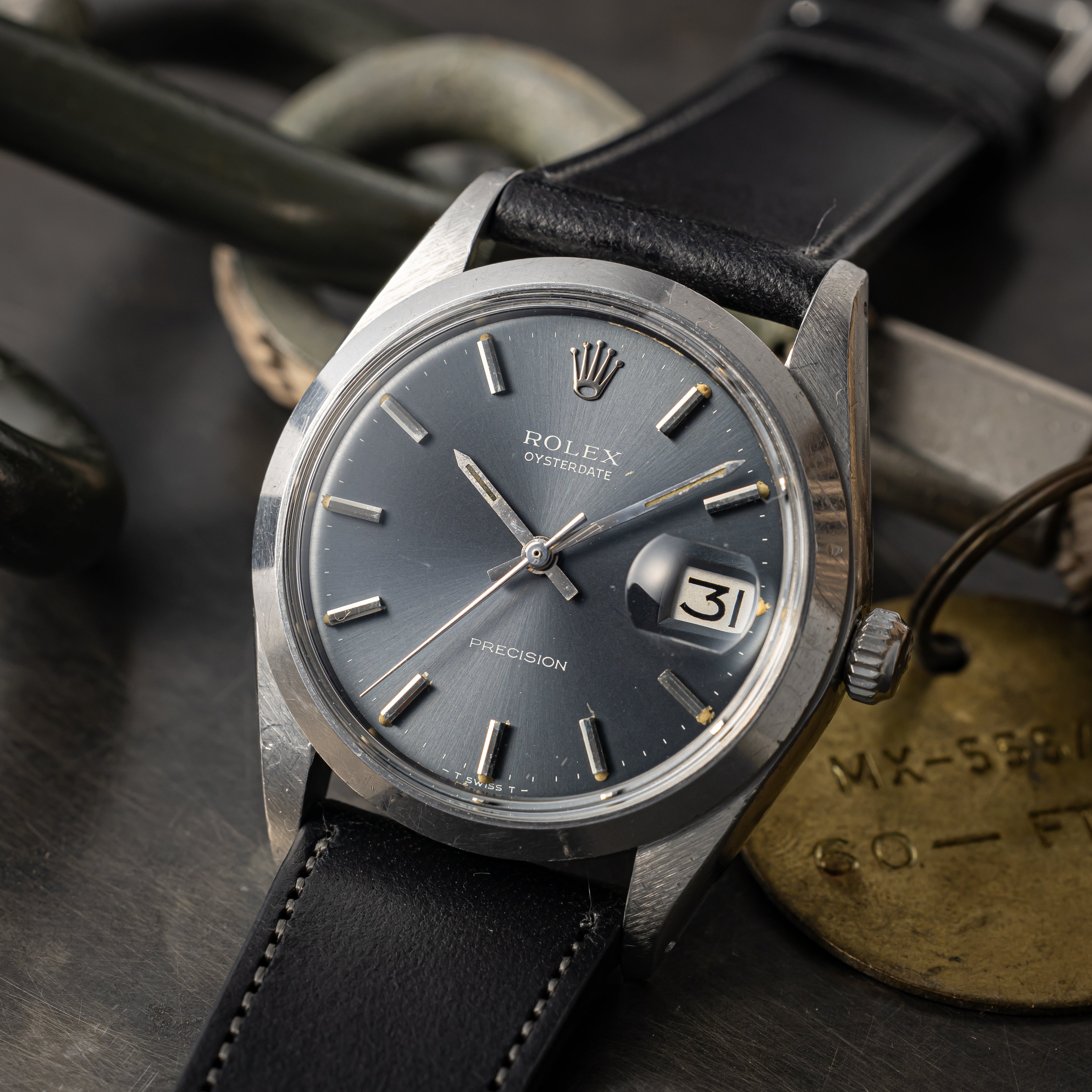 ロレックス オイスターデイト グレーダイヤル 1971年製 Ref.6694 手巻き