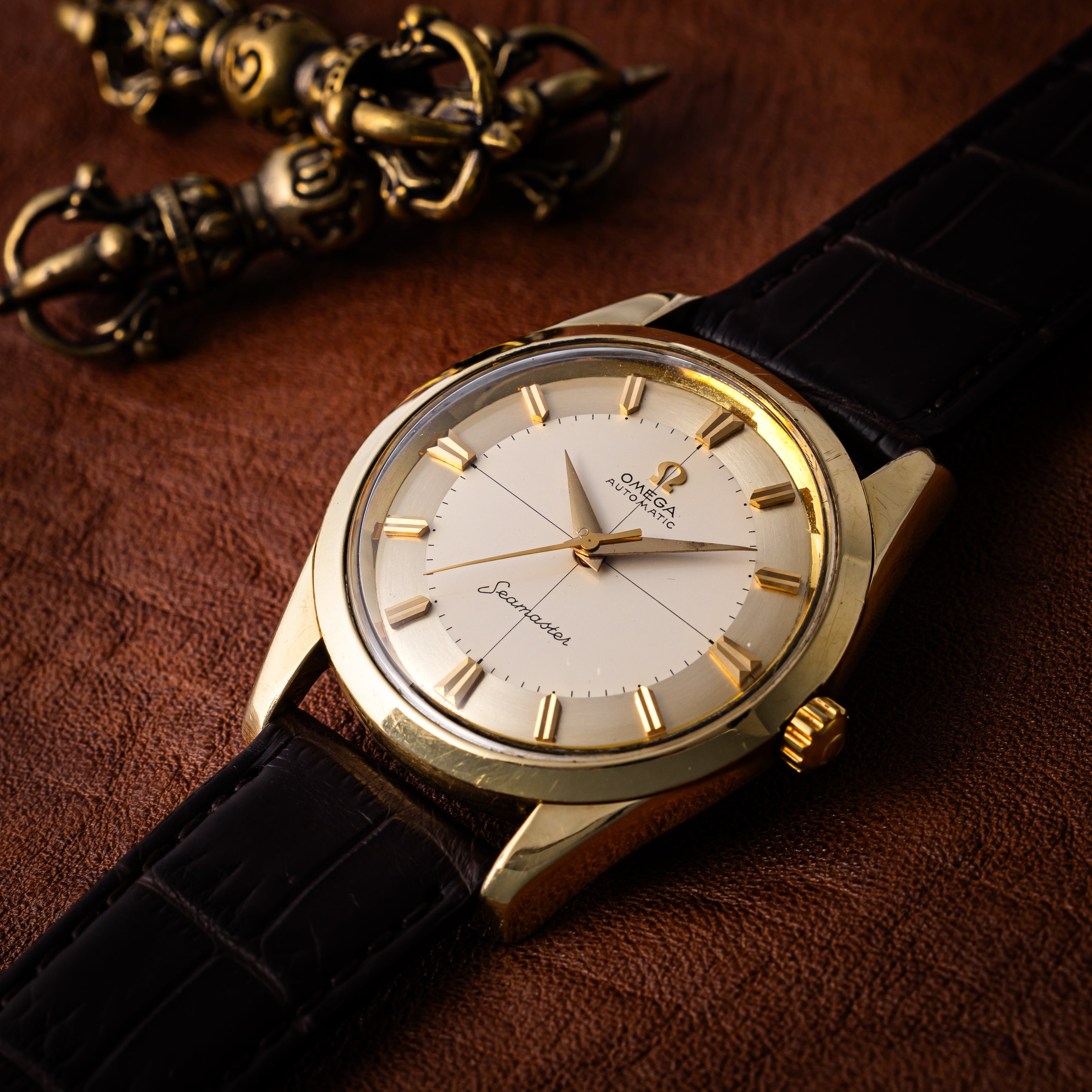 オメガ シーマスター 1958年製 金張り クロスライン Ref.14710 1 SC