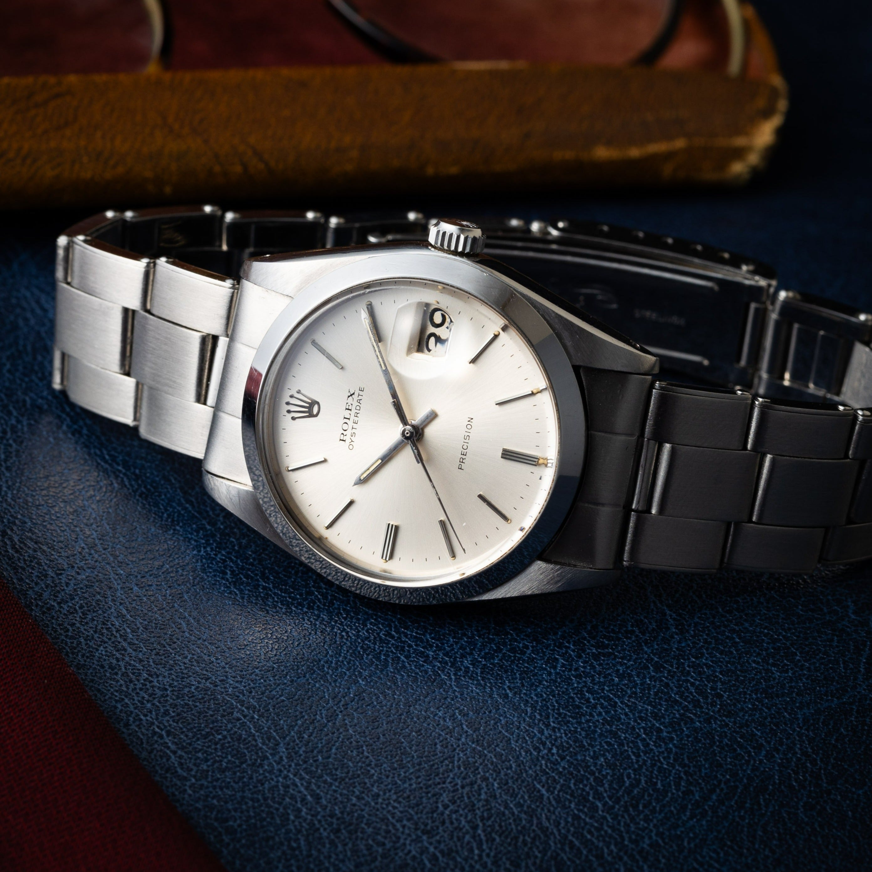 ロレックス オイスターデイト 1966年製 Ref.6694 シルバーダイヤル 純正リベットブレス