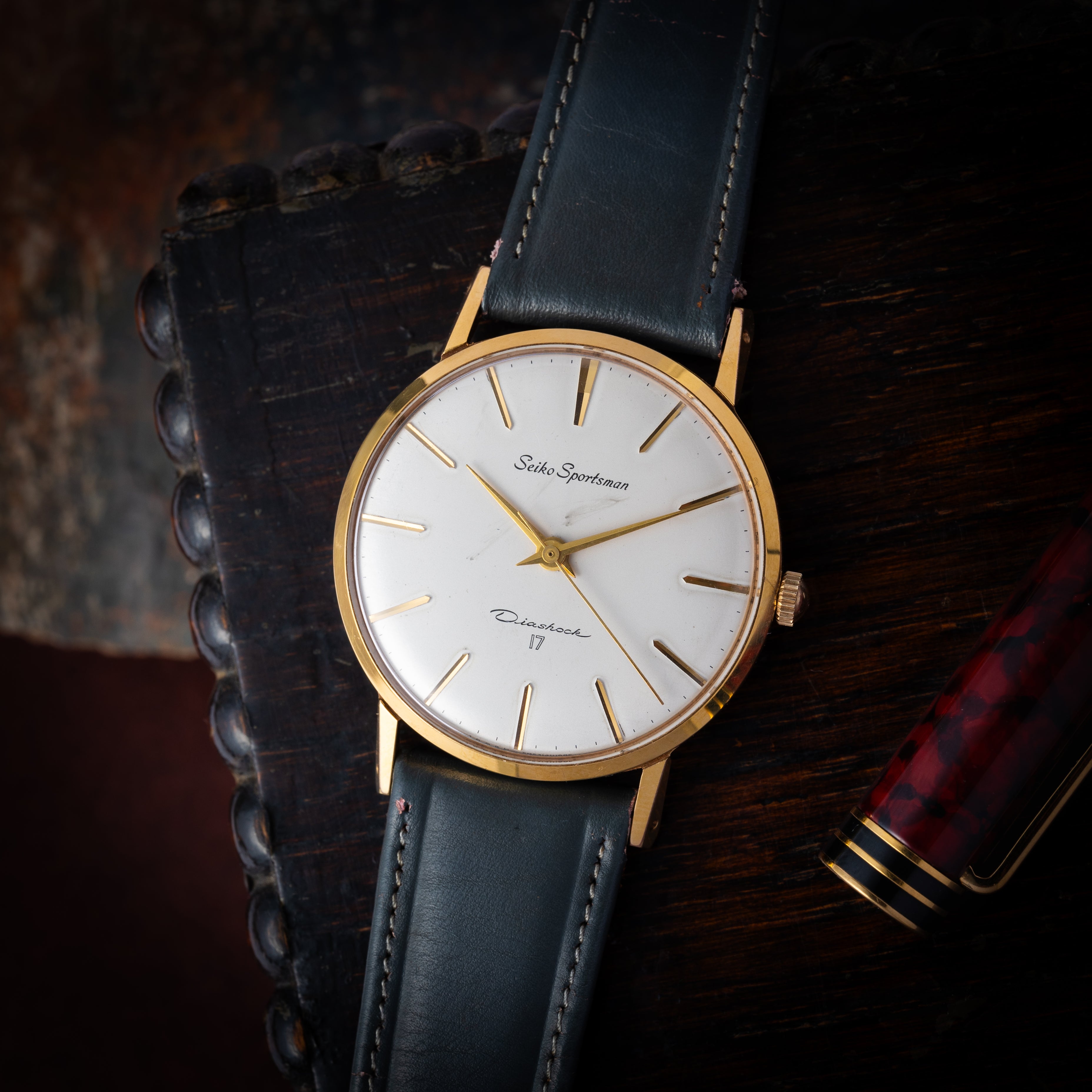 セイコー スポーツマン 1961年製 EGP 純正革ベルト・尾錠・タグ付き