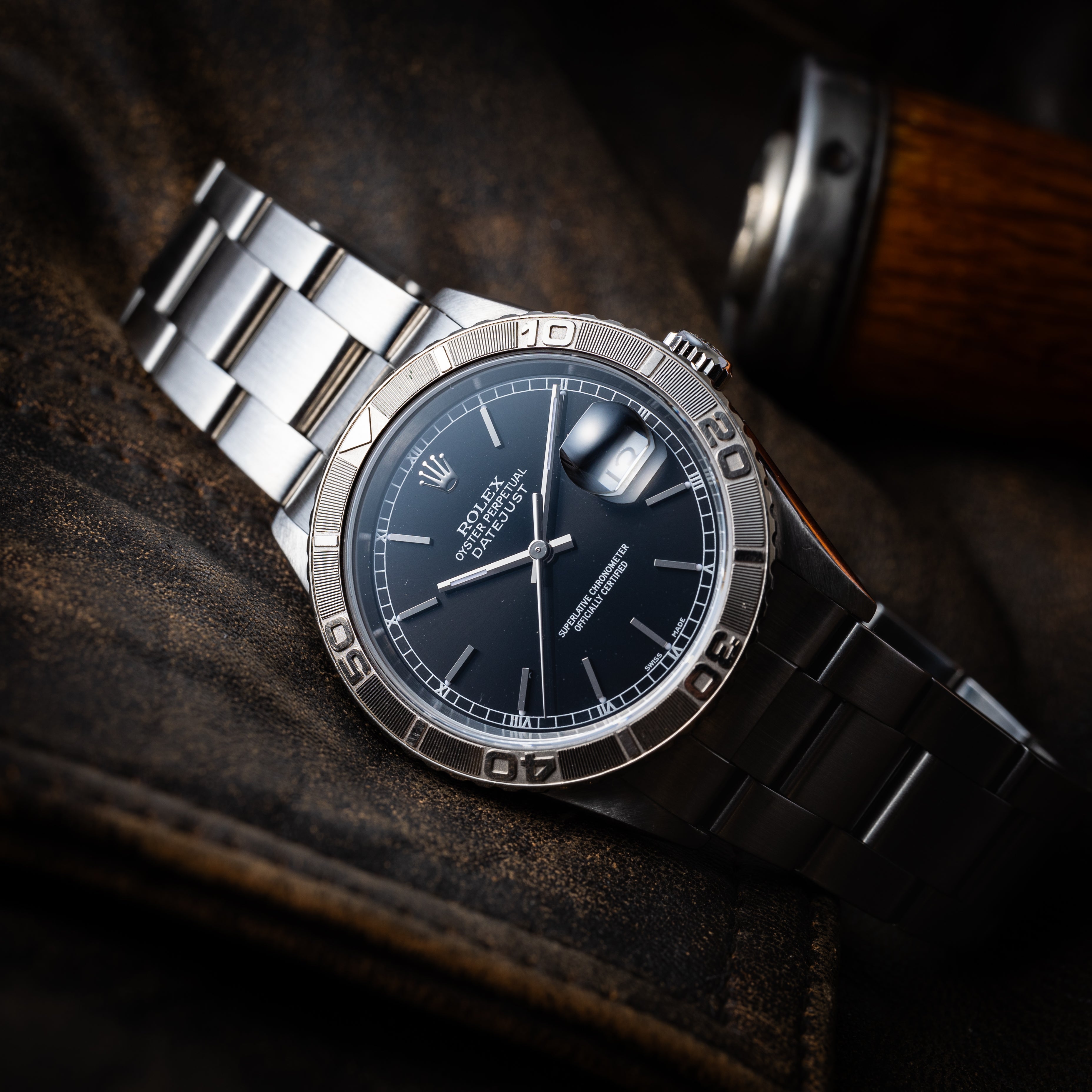 ロレックス サンダーバード Ref.16264 2003年製 ブラックダイヤル ホワイトゴールドベゼル