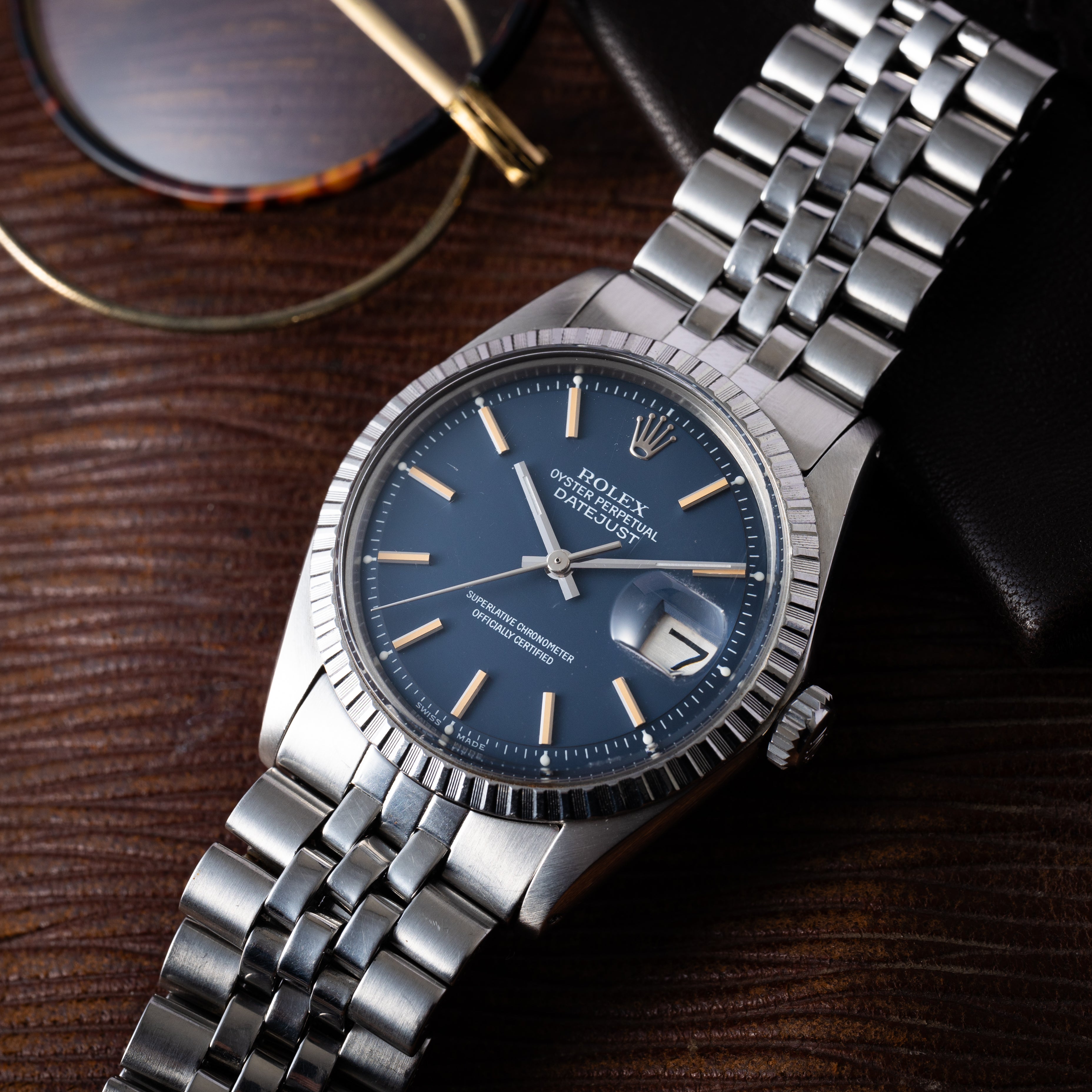 ロレックス デイトジャスト 1973年製 Ref.1603 ブルーダイヤル