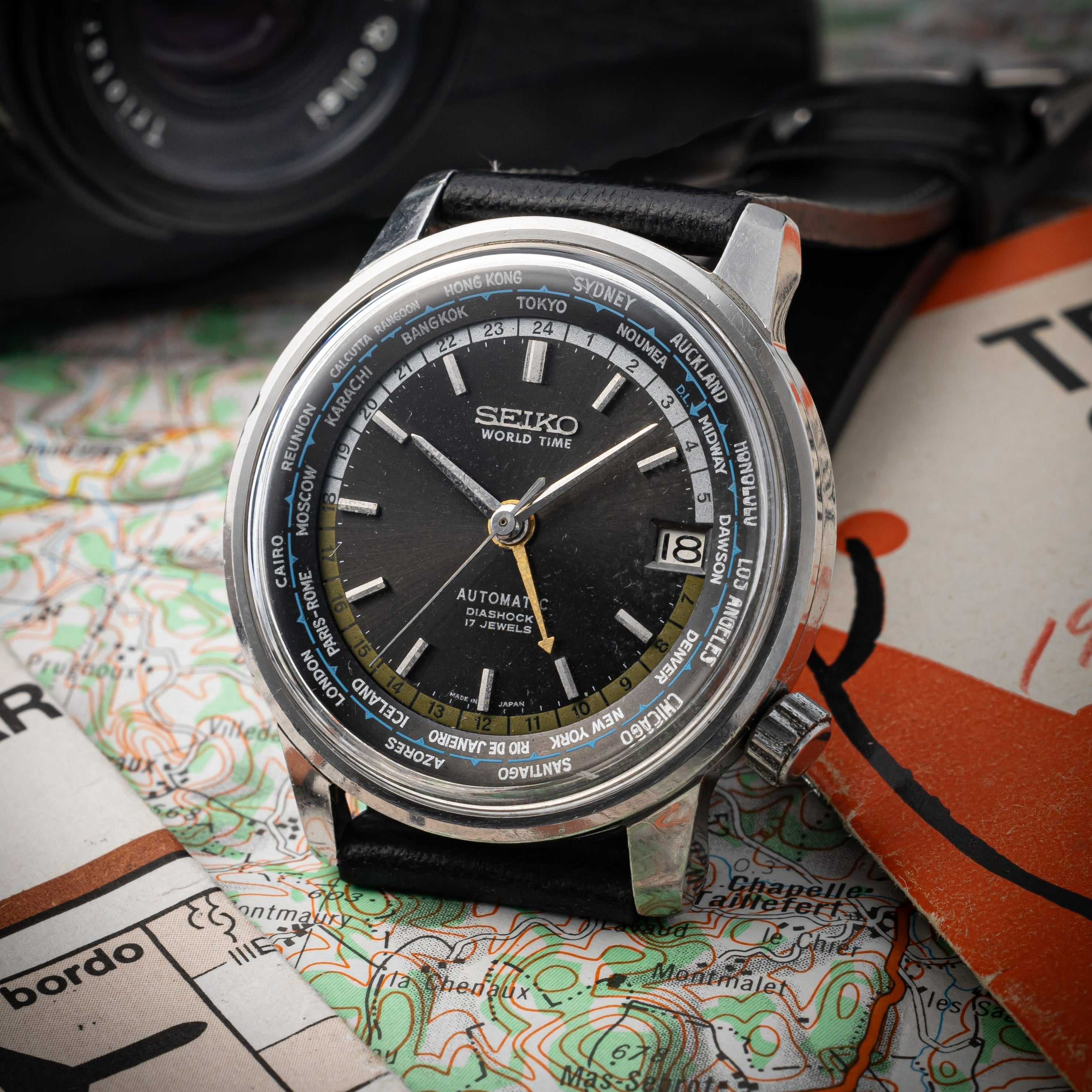 セイコー ワールドタイム1stモデル 聖火マーク 1964年製 オートマチック Ref.6217-7000