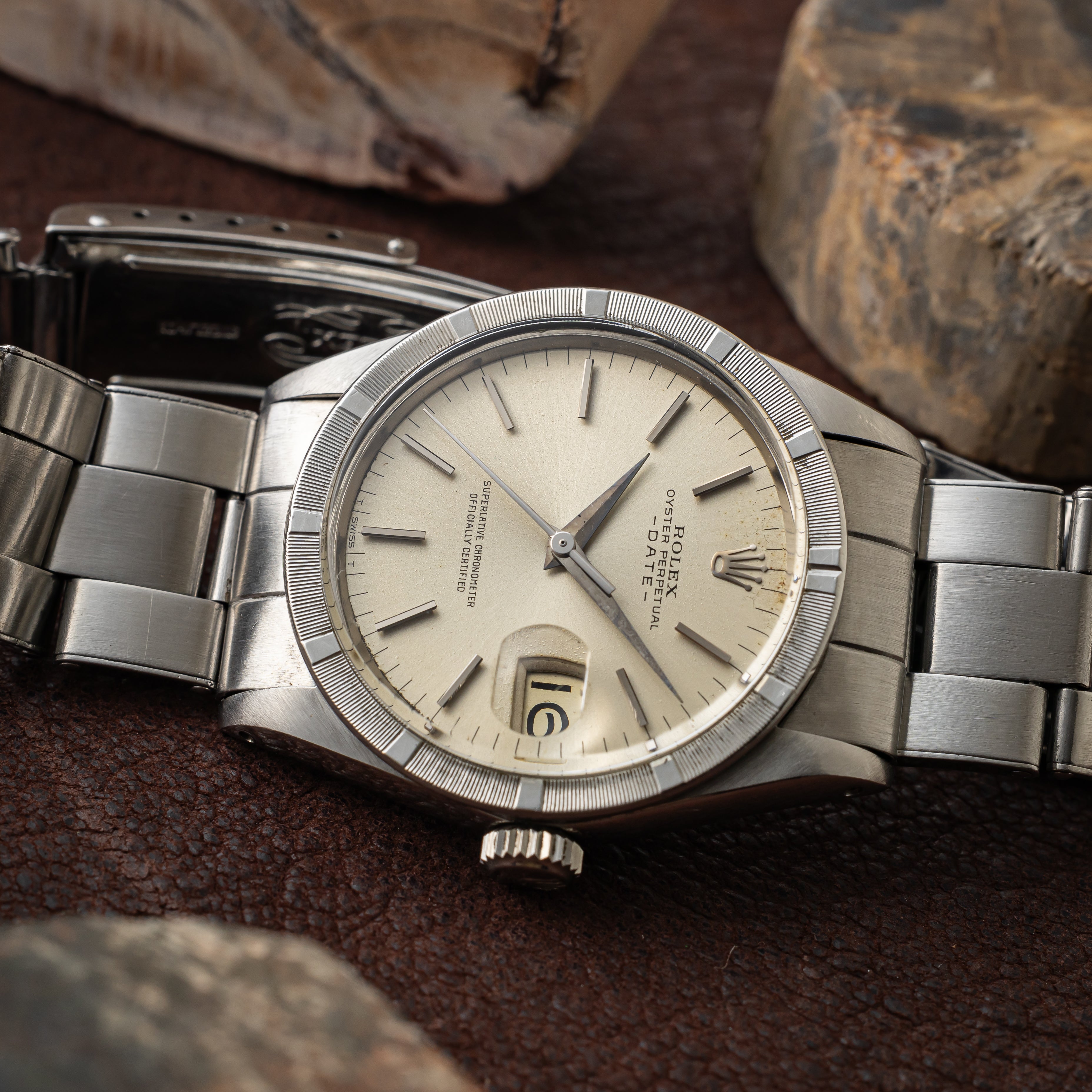 ロレックス オイスターパーペチュアルデイト 1965年製 Ref.1501 修理明細書付き