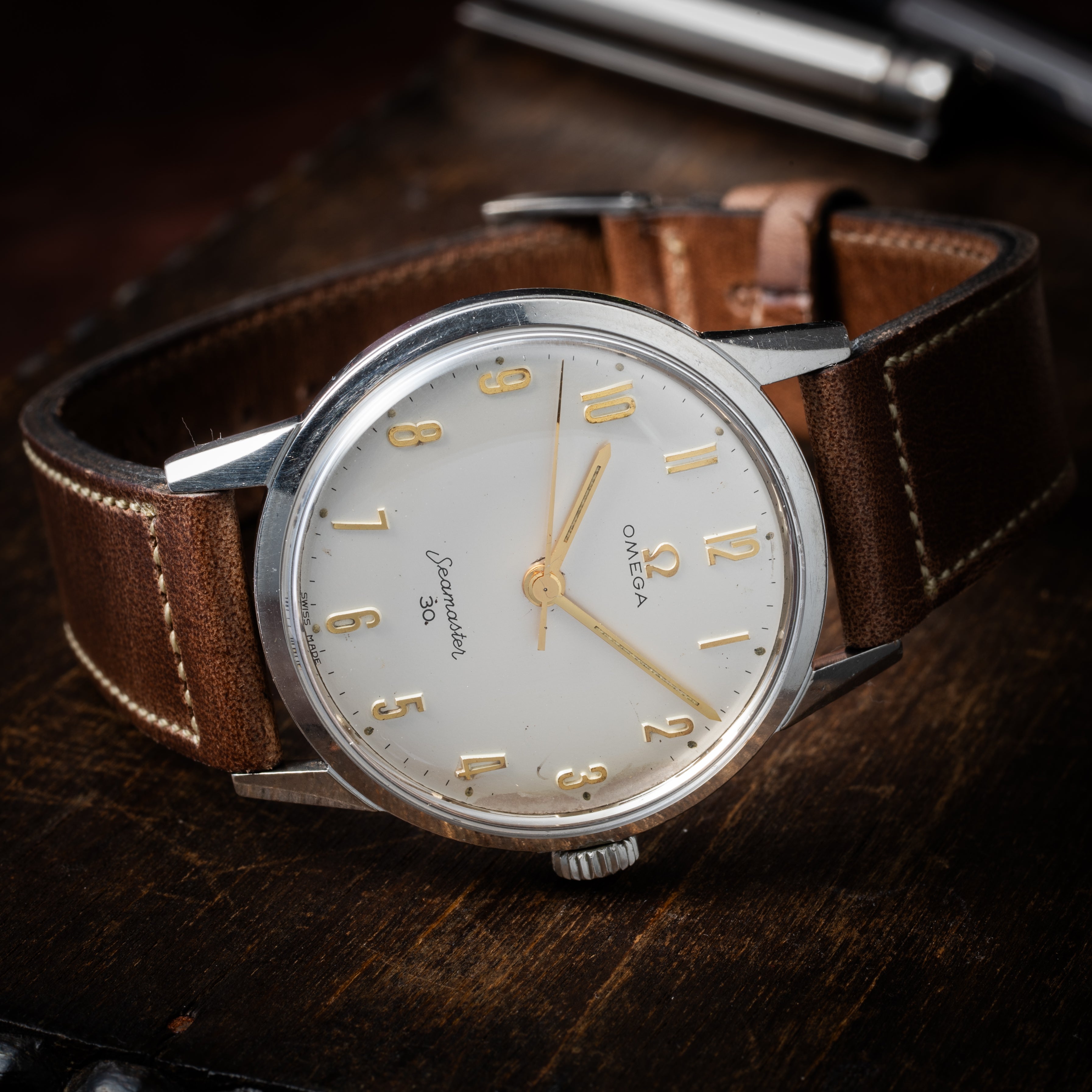 オメガ シーマスター 30 1962年製 手巻き 全アラビアダイヤル