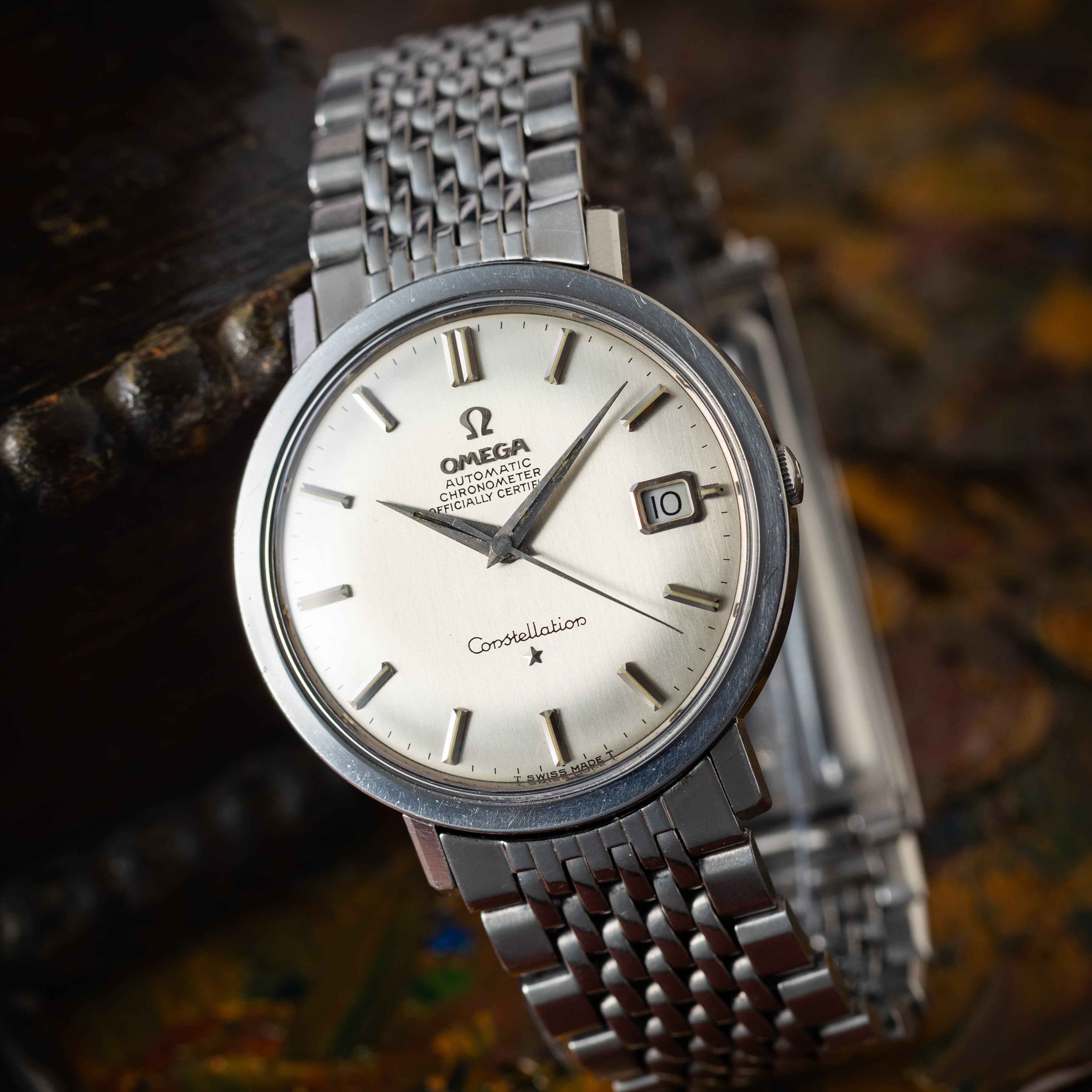 オメガ コンステレーション ラウンドケース 1966年製 Ref.168.004 純正ブレス付き